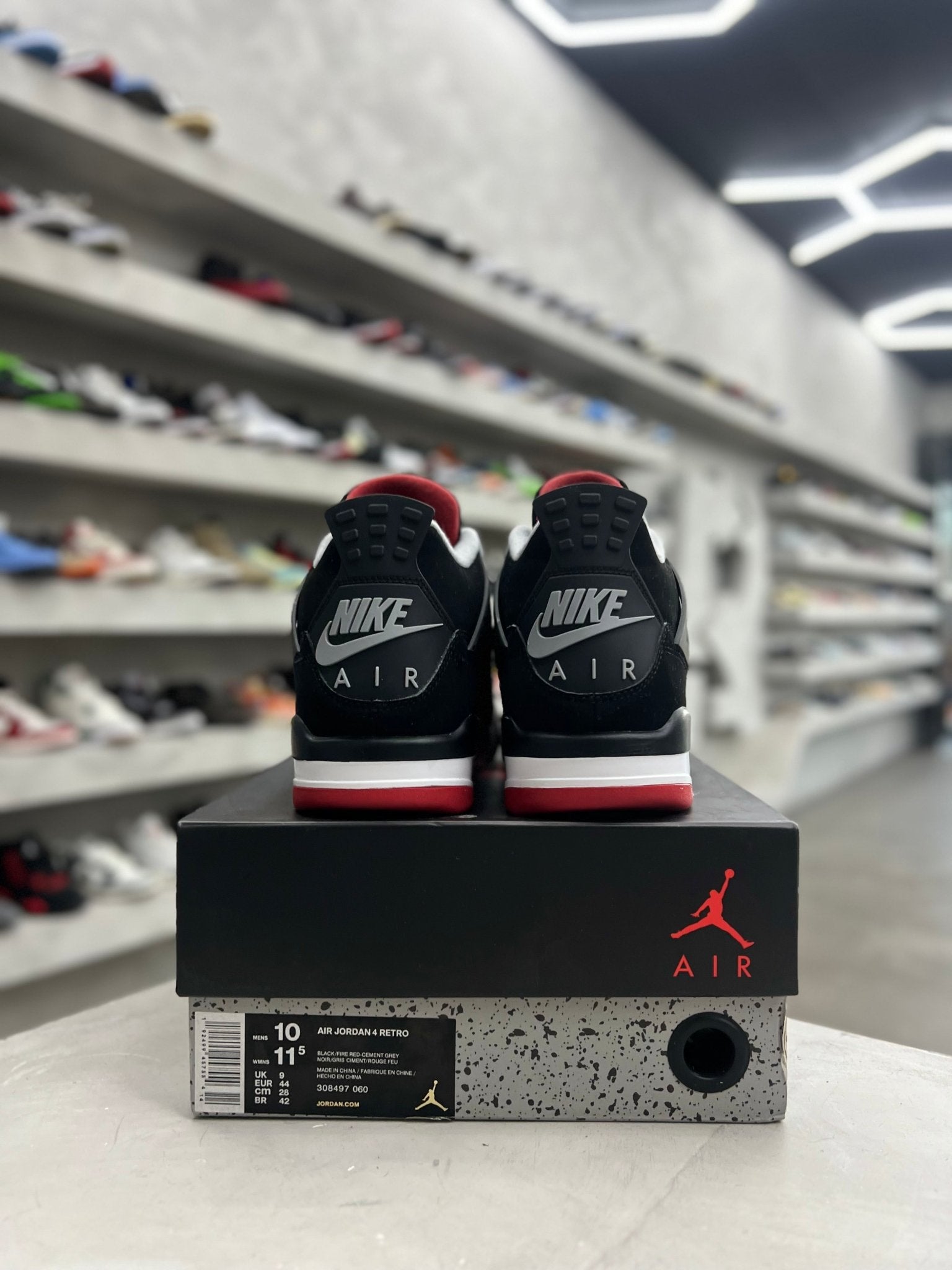 Jordan 4 Retro Bred Sz 10 (PREOWNED) - Restock AveJordan 4 Retro Bred Sz 10 (PREOWNED)Restock AveRestock Ave10Restock Ave