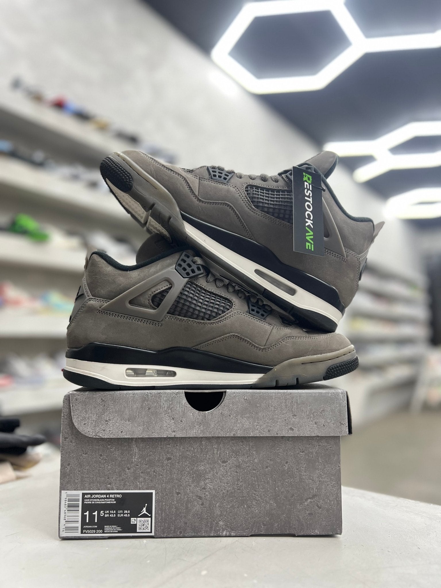 Jordan 4 Retro Cave Stone Sz 11.5 (PREOWNED) - Restock AveJordan 4 Retro Cave Stone Sz 11.5 (PREOWNED)Restock AveRestock Ave11.5Restock Ave