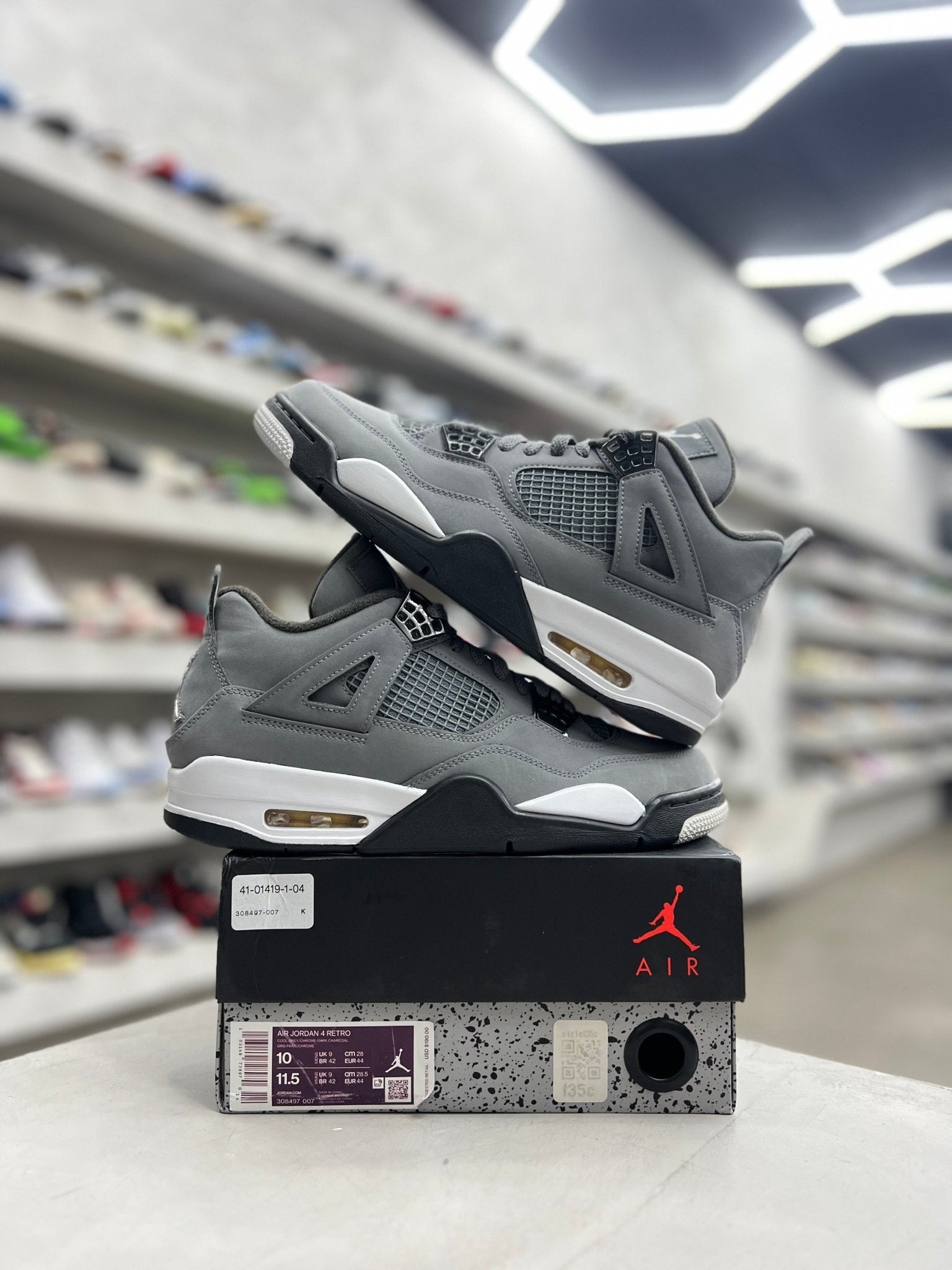 Jordan 4 Retro Cool Grey Sz 10 (PREOWNED) – Restock Ave