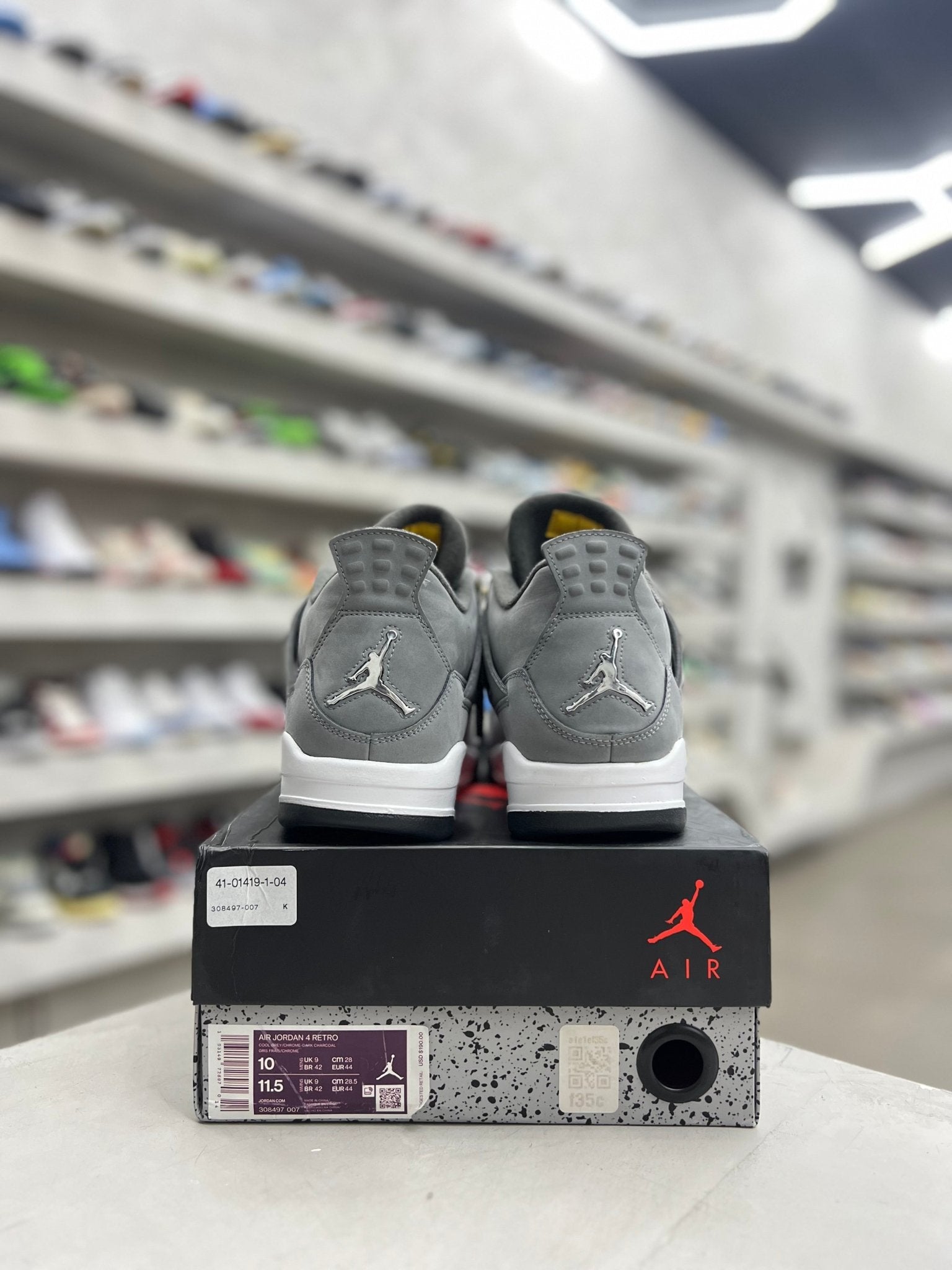 Jordan 4 Retro Cool Grey Sz 10 (PREOWNED) – Restock Ave