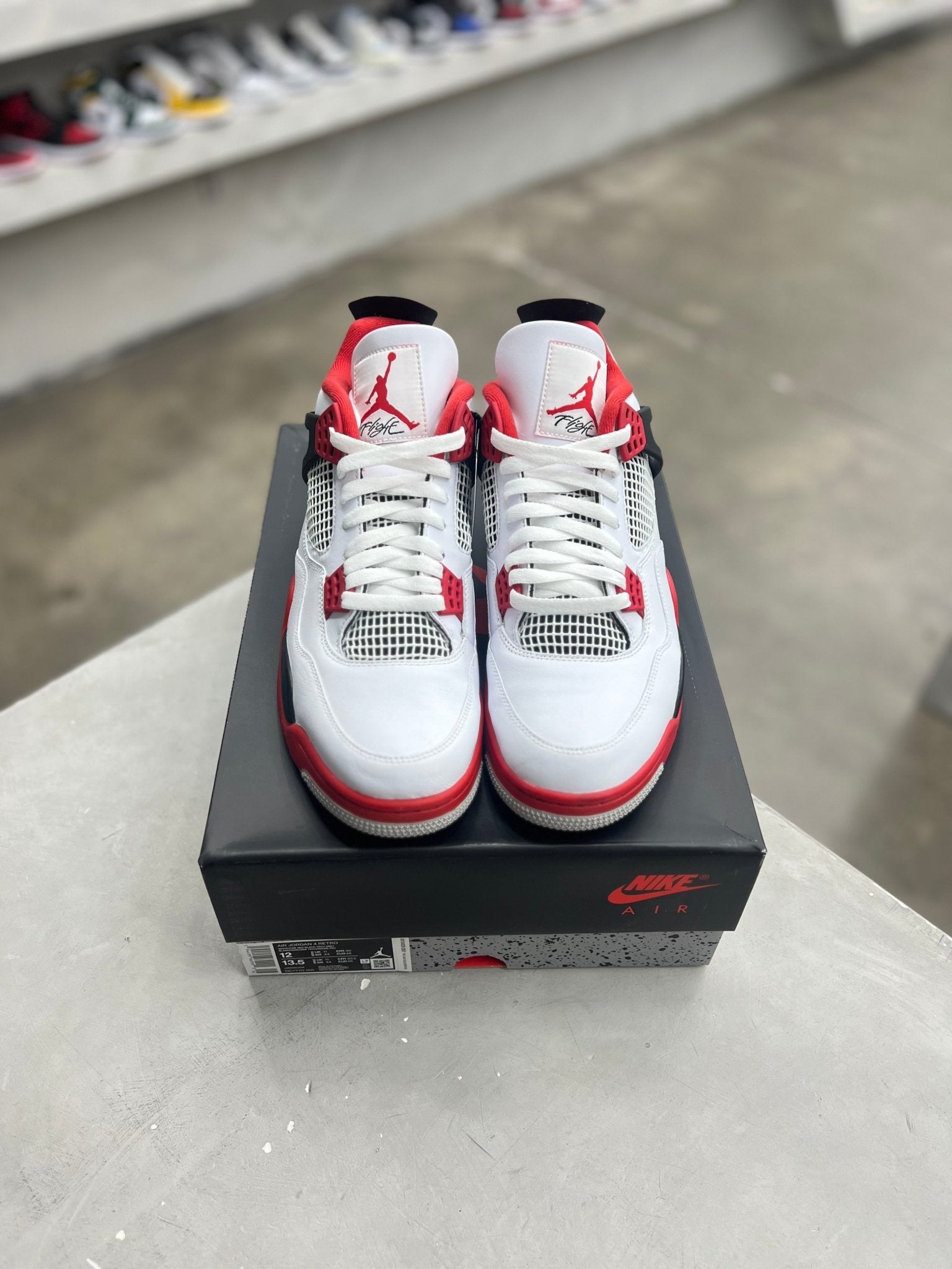Jordan 4 Retro Fire Red Sz 12 (PREOWNED) - Restock AveJordan 4 Retro Fire Red Sz 12 (PREOWNED)Restock AveRestock Ave12Restock Ave