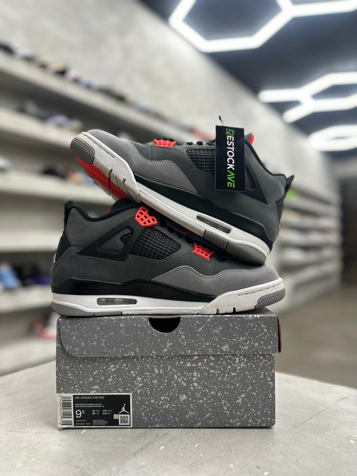 Jordan 4 Retro Infrared Sz 9.5 (PREOWNED) - Restock AveJordan 4 Retro Infrared Sz 9.5 (PREOWNED)Restock AveRestock Ave9.5Restock Ave