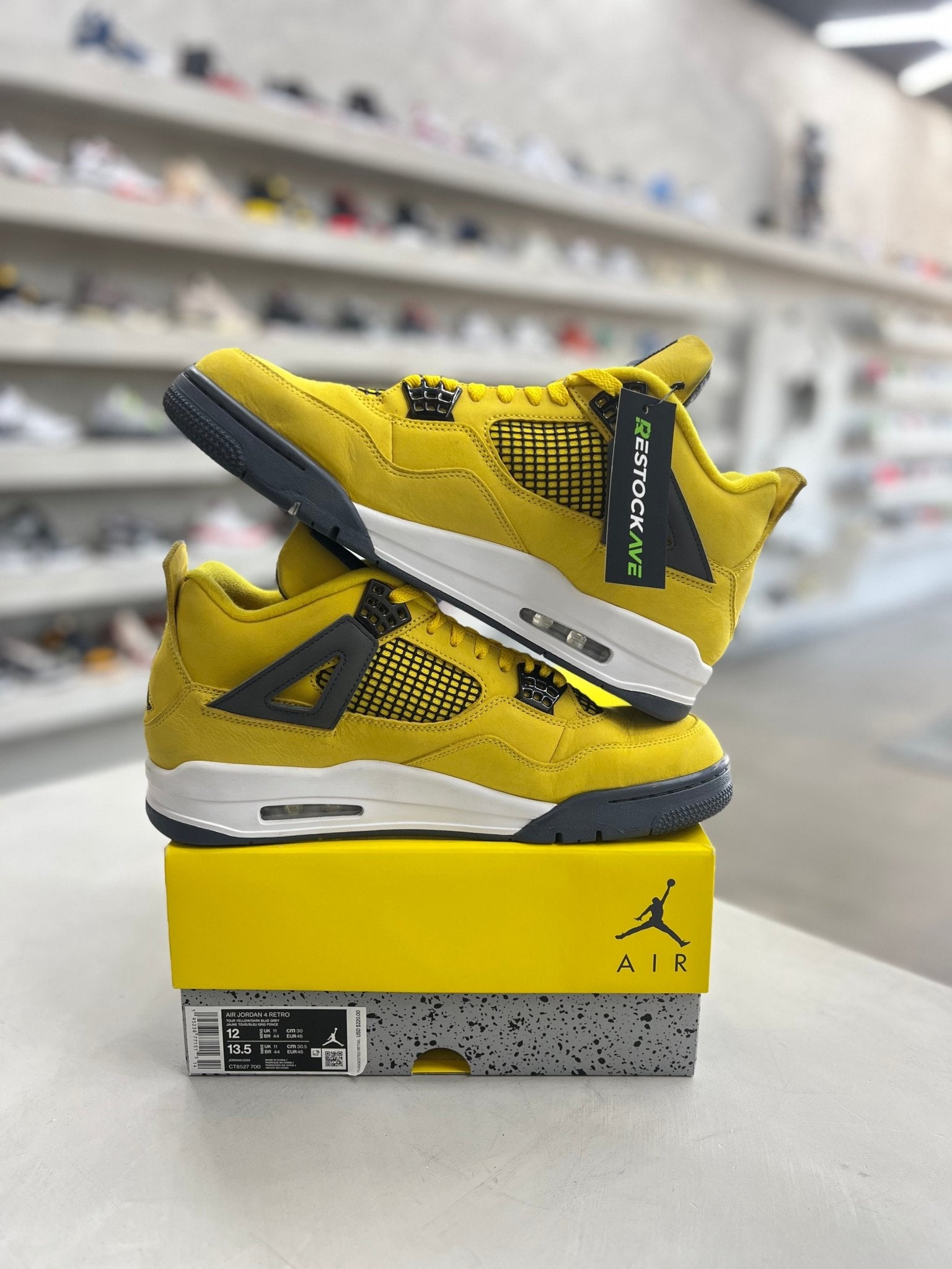 Jordan 4 Retro Lightning Sz 12 (PREOWNED) - Restock AveJordan 4 Retro Lightning Sz 12 (PREOWNED)Restock AveRestock Ave1277027187Restock Ave