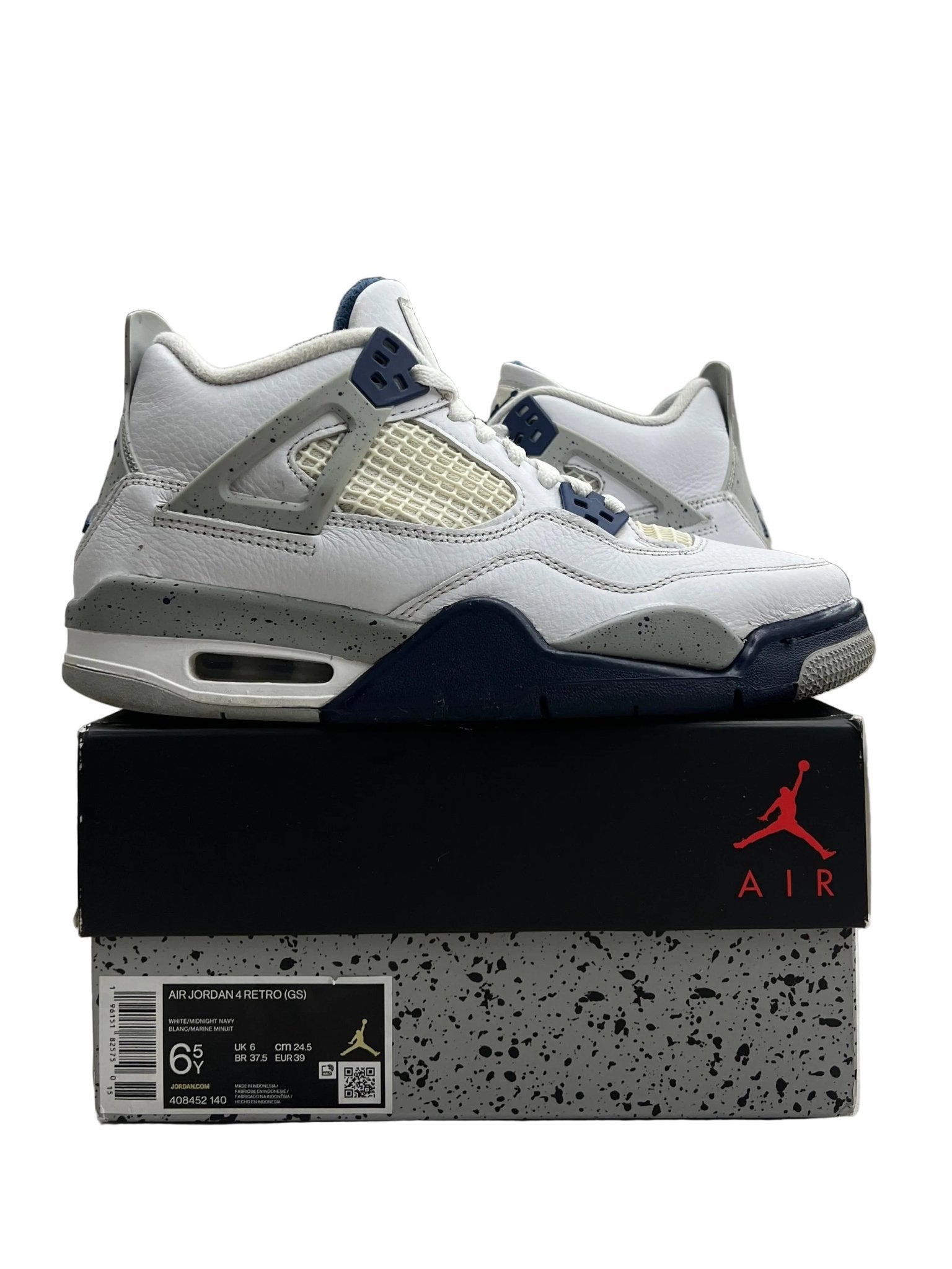 Jordan 4 Retro Midnight Navy Sz 6.5 (PREOWNED) - Restock AveJordan 4 Retro Midnight Navy Sz 6.5 (PREOWNED)Restock AveRestock Ave6.5yRestock Ave