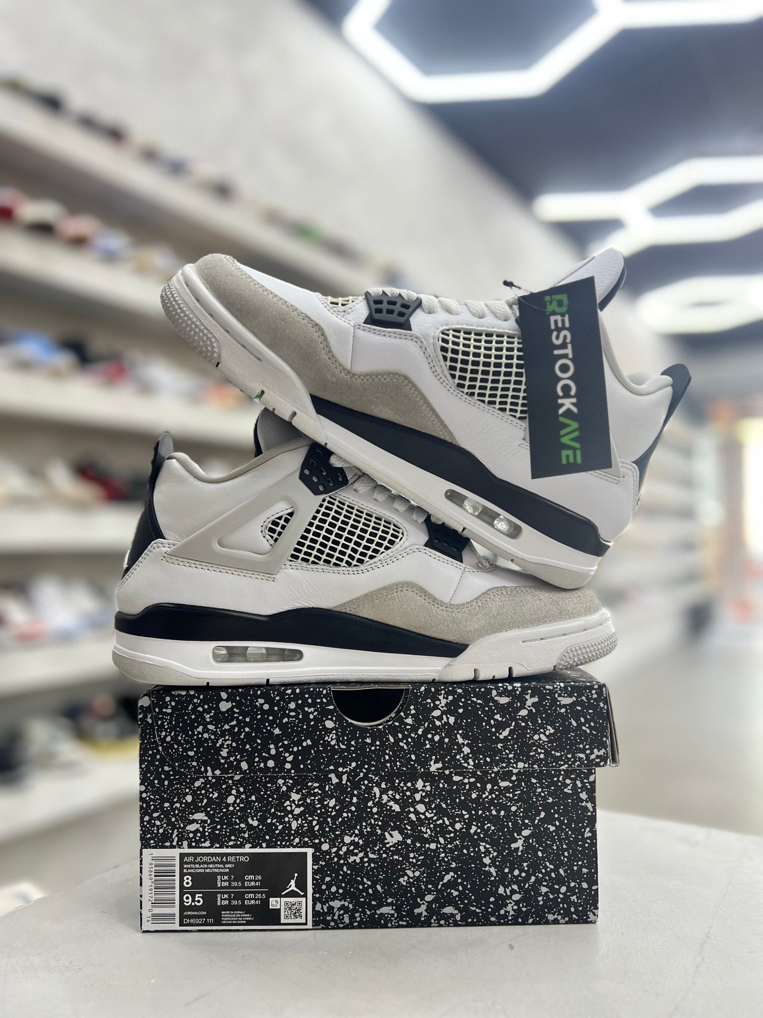 Jordan 4 Retro Military Black Sz 8 (PREOWNED) - Restock AveJordan 4 Retro Military Black Sz 8 (PREOWNED)Restock AveRestock Ave8Restock Ave