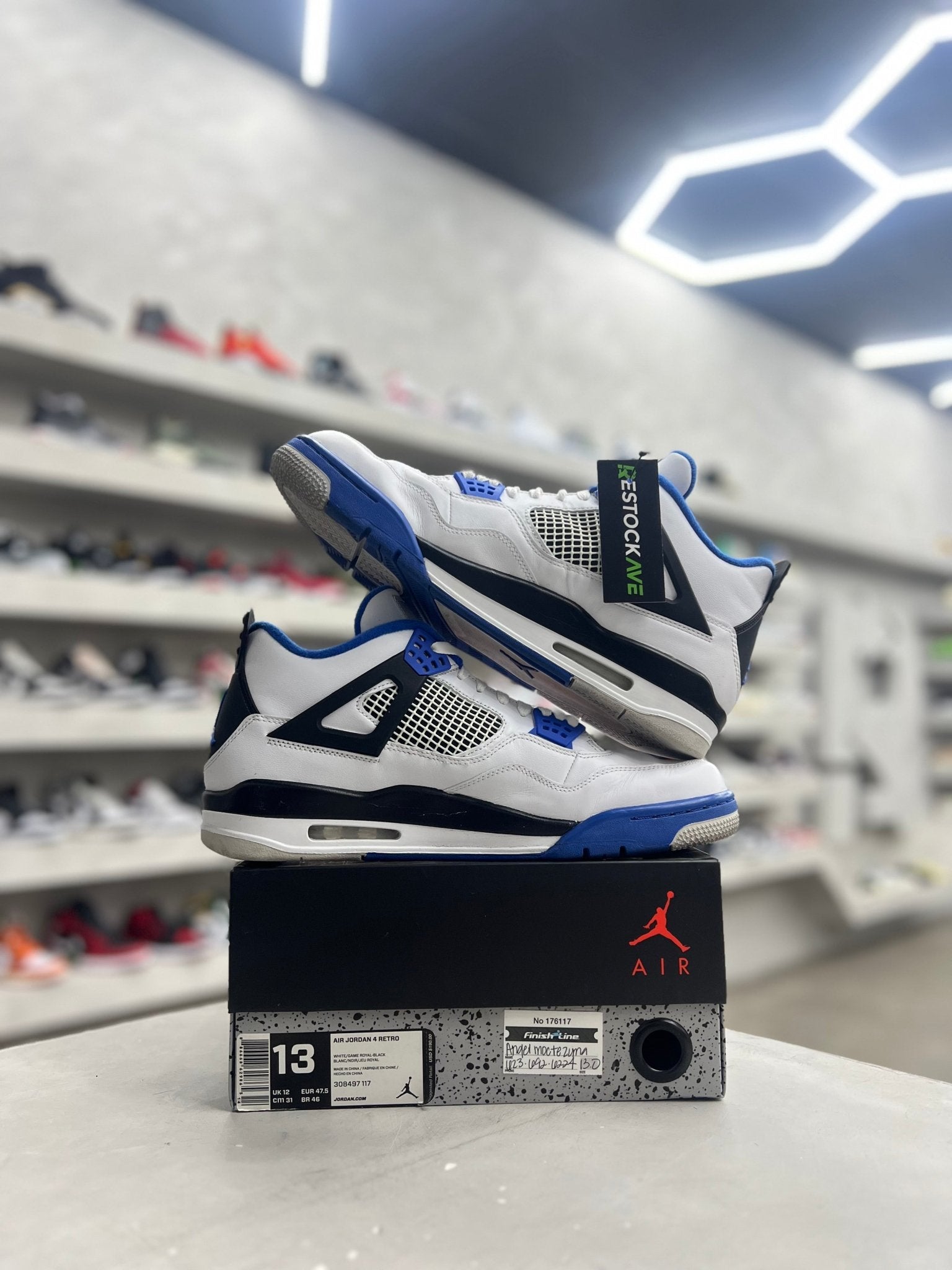 Jordan 4 Retro Motorsports Sz 13 (PREOWNED) - Restock AveJordan 4 Retro Motorsports Sz 13 (PREOWNED)Restock AveRestock Ave13Restock Ave