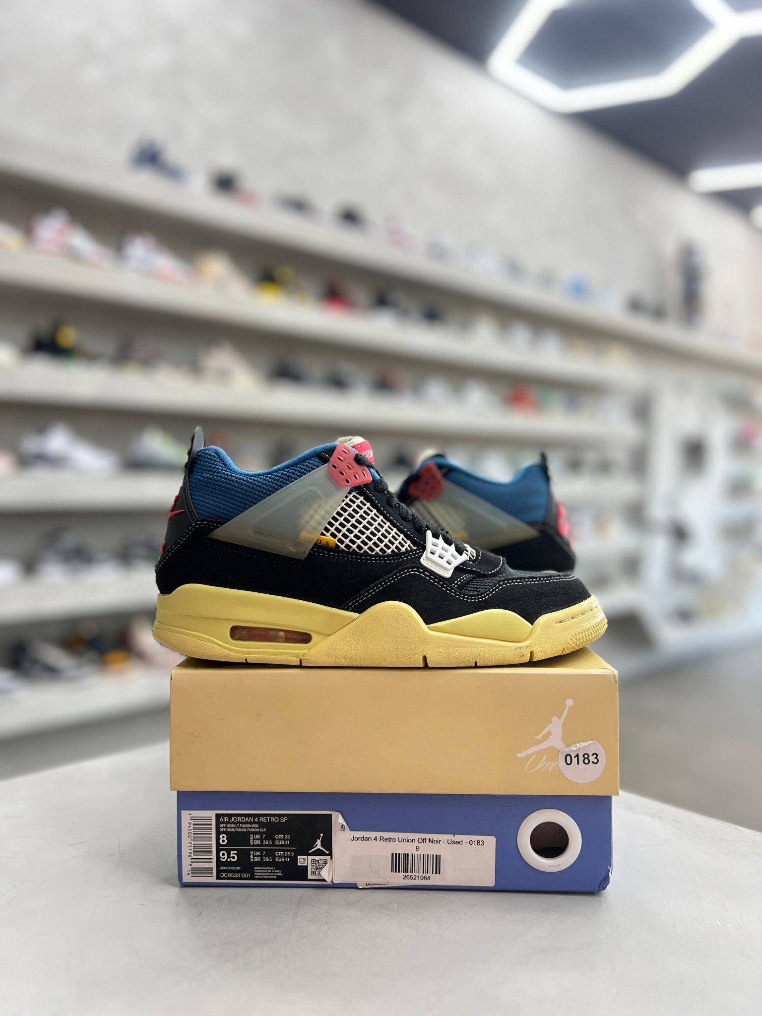 Jordan 4 retro off noir Union Sz 8 (PREOWNED) - Restock AveJordan 4 retro off noir Union Sz 8 (PREOWNED)Restock AveRestock Ave840557171Restock Ave