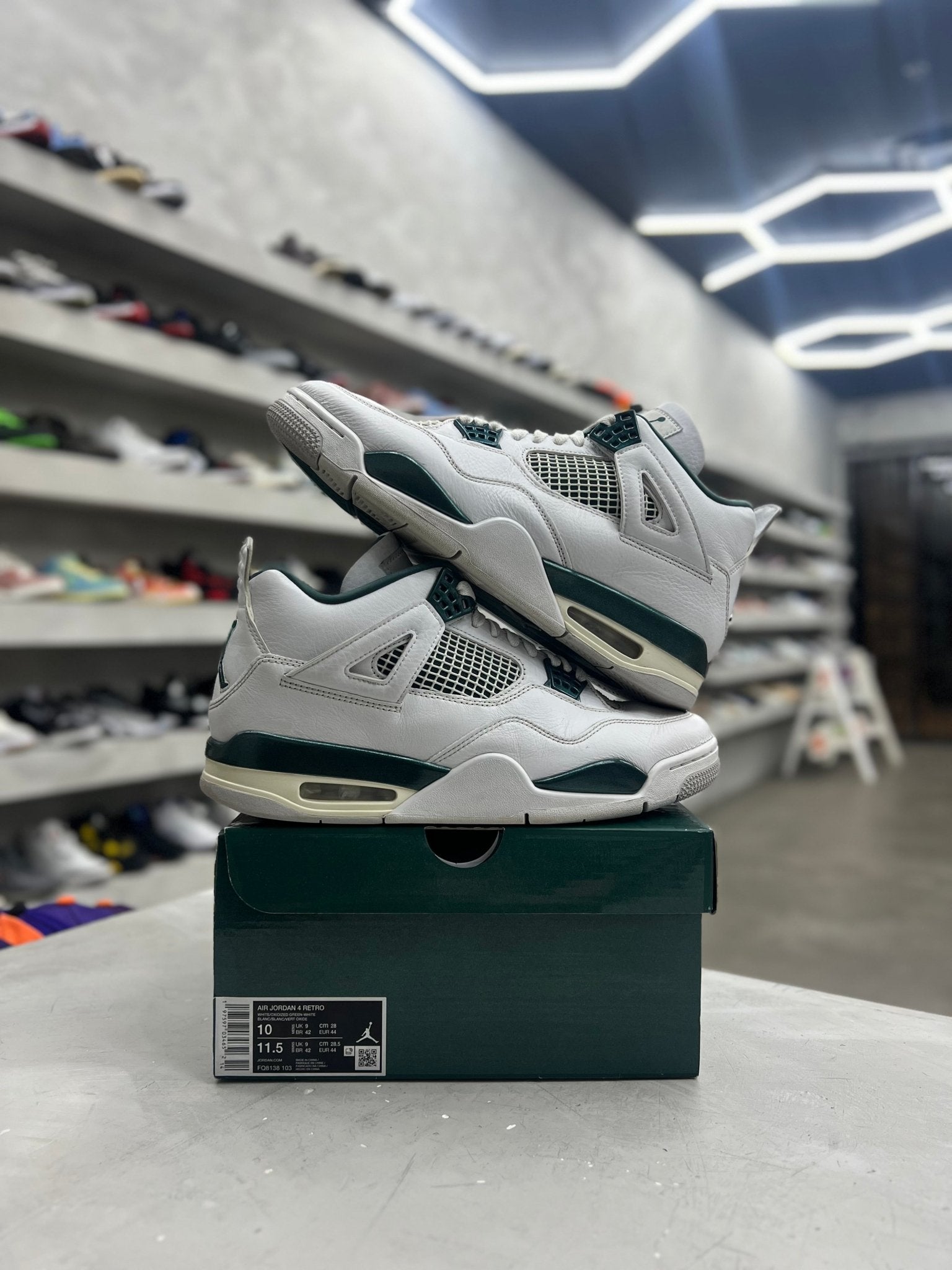 Jordan 4 Retro Oxidized Green Sz 10 (PREOWNED) - Restock AveJordan 4 Retro Oxidized Green Sz 10 (PREOWNED)Restock AveRestock Ave10Restock Ave