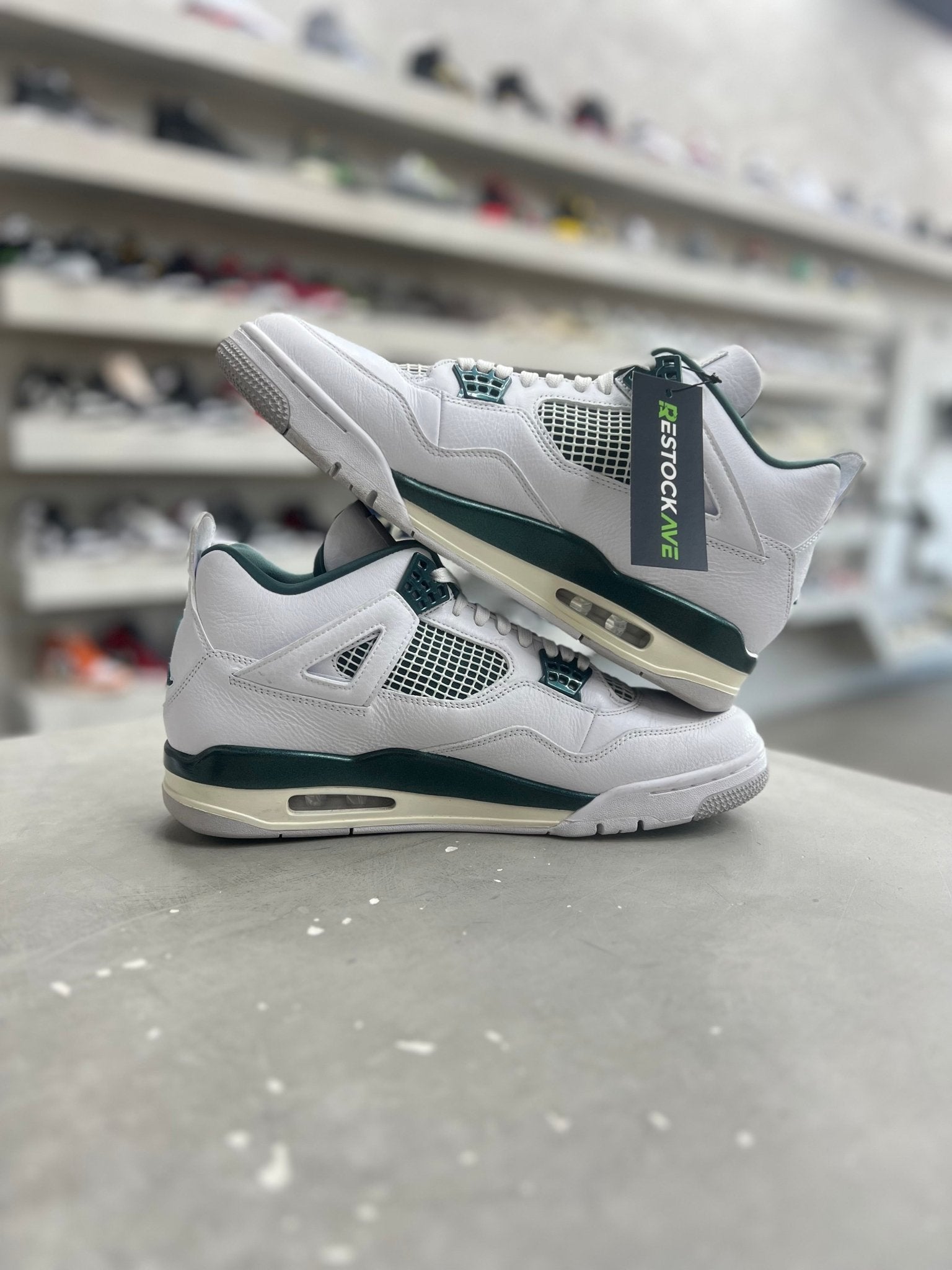 Jordan 4 Retro Oxidized Green Sz 12 (PREOWNED)(NO BOX) - Restock AveJordan 4 Retro Oxidized Green Sz 12 (PREOWNED)(NO BOX)Restock AveRestock Ave12Restock Ave
