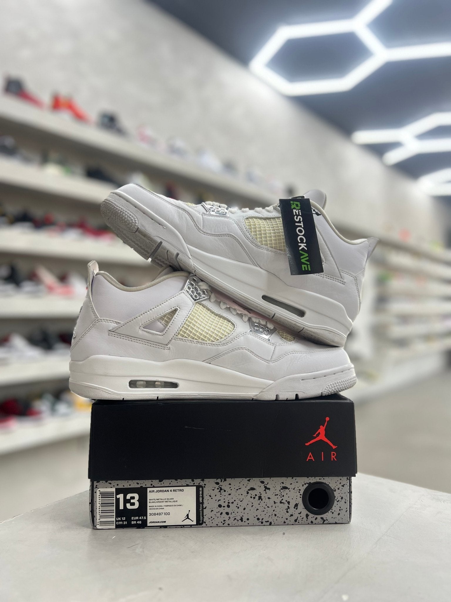 Jordan 4 Retro Pure Money SZ 13 (PREOWNED) - Restock AveJordan 4 Retro Pure Money SZ 13 (PREOWNED)Restock AveRestock Ave13Restock Ave
