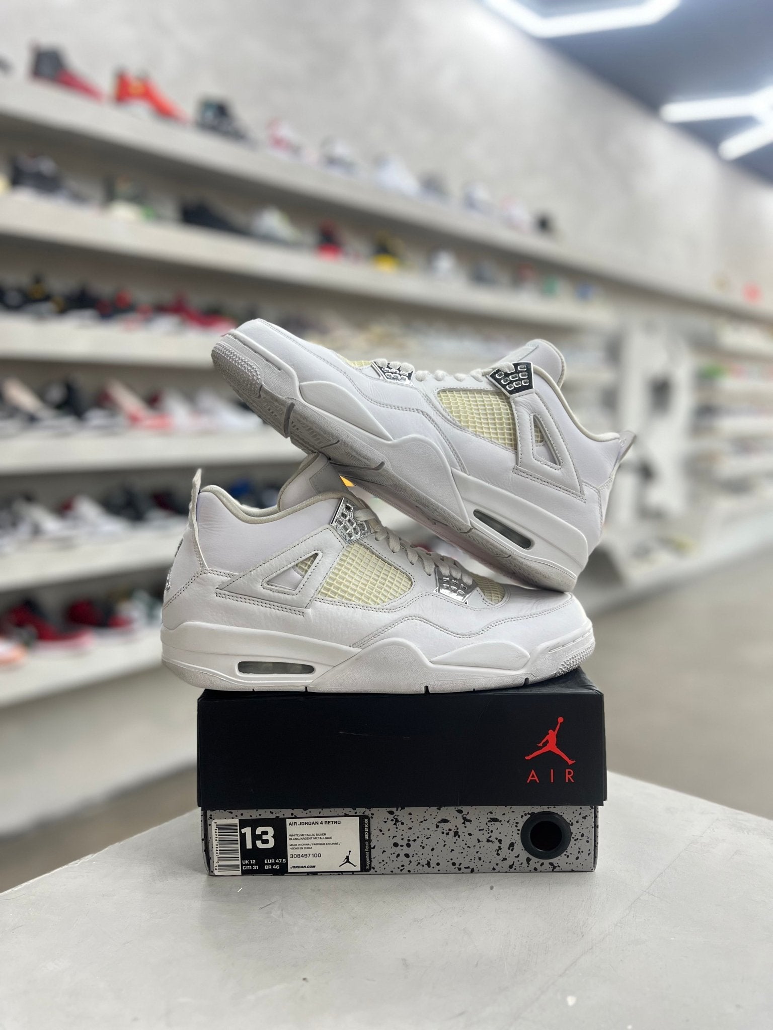Jordan 4 Retro Pure Money SZ 13 (PREOWNED) - Restock AveJordan 4 Retro Pure Money SZ 13 (PREOWNED)Restock AveRestock Ave13Restock Ave