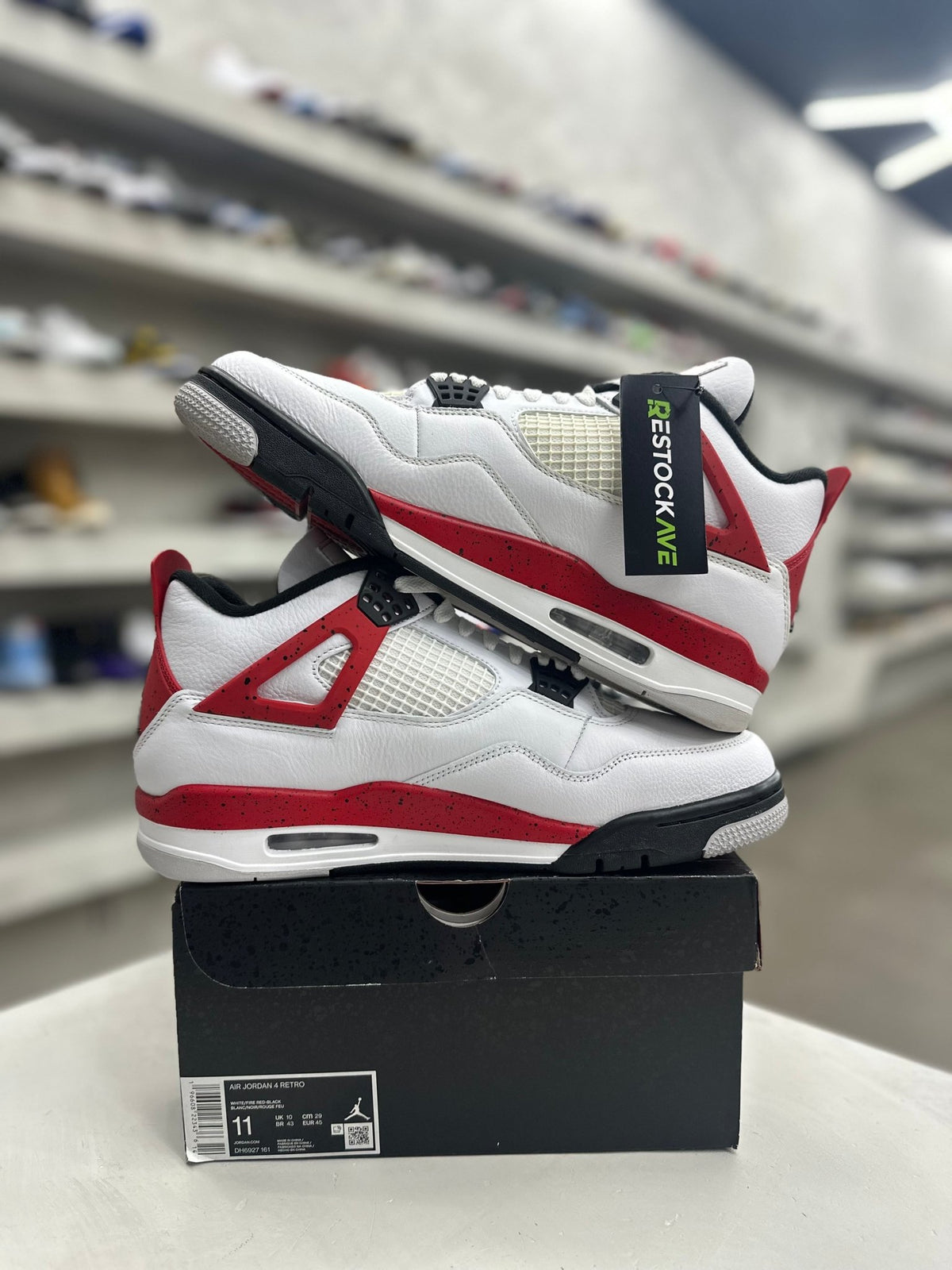 Jordan 4 Retro Red Cement Sz 11 (PREOWNED) - Restock AveJordan 4 Retro Red Cement Sz 11 (PREOWNED)Restock AveRestock Ave11Restock Ave