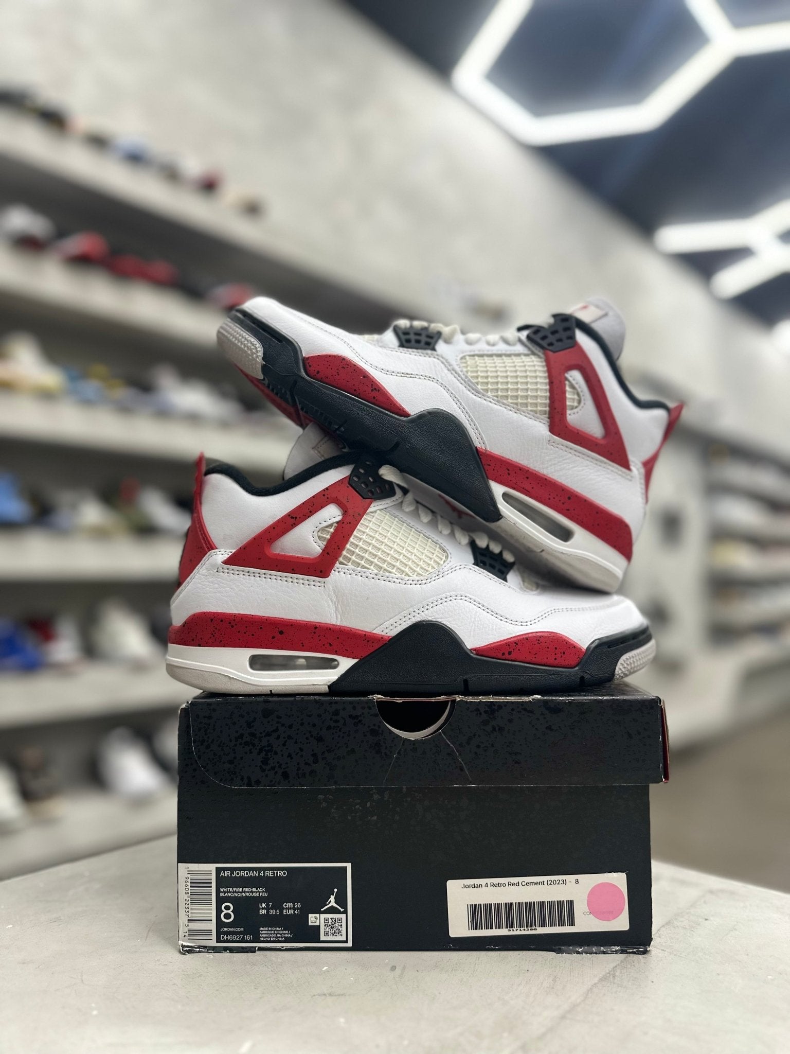Jordan 4 Retro Red Cement Sz 8 (PREOWNED) - Restock AveJordan 4 Retro Red Cement Sz 8 (PREOWNED)Restock AveRestock Ave865085043Restock Ave