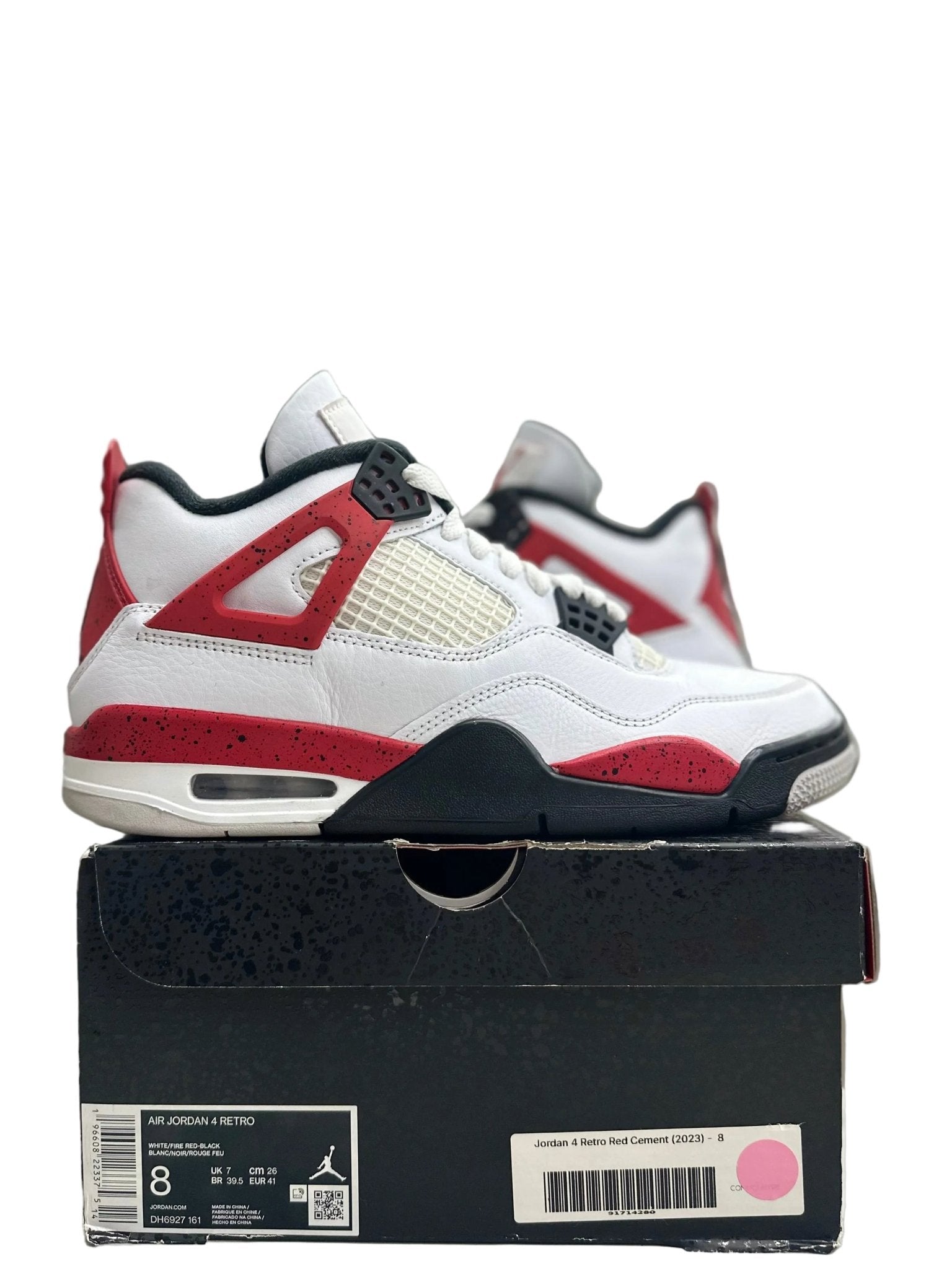 Jordan 4 Retro Red Cement Sz 8 (PREOWNED) - Restock AveJordan 4 Retro Red Cement Sz 8 (PREOWNED)Restock AveRestock Ave865085043Restock Ave