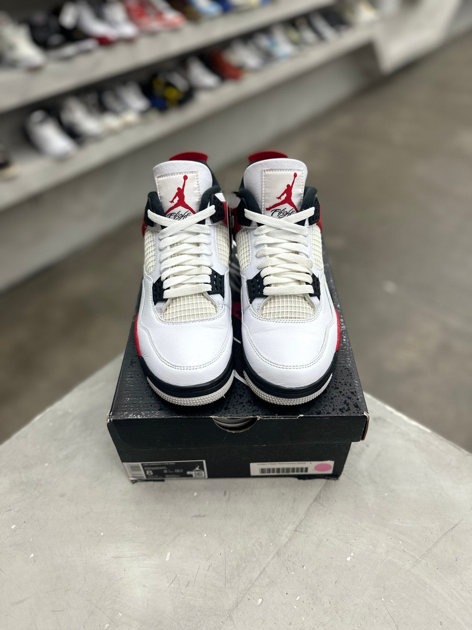 Jordan 4 Retro Red Cement Sz 8 (PREOWNED) - Restock AveJordan 4 Retro Red Cement Sz 8 (PREOWNED)Restock AveRestock Ave865085043Restock Ave