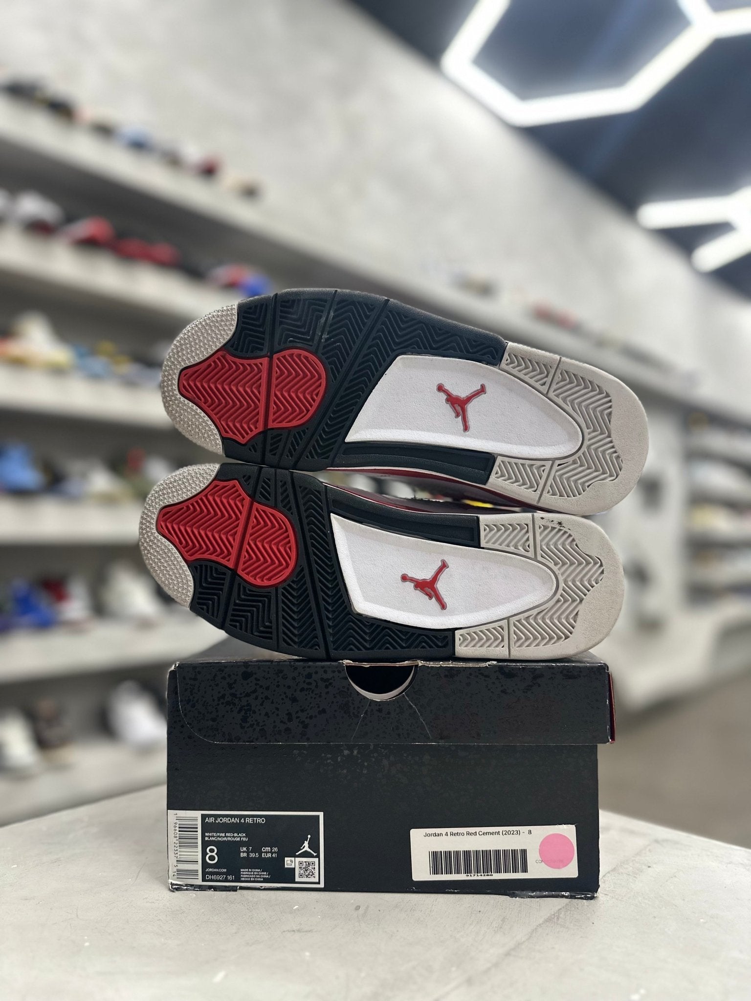 Jordan 4 Retro Red Cement Sz 8 (PREOWNED) - Restock AveJordan 4 Retro Red Cement Sz 8 (PREOWNED)Restock AveRestock Ave865085043Restock Ave