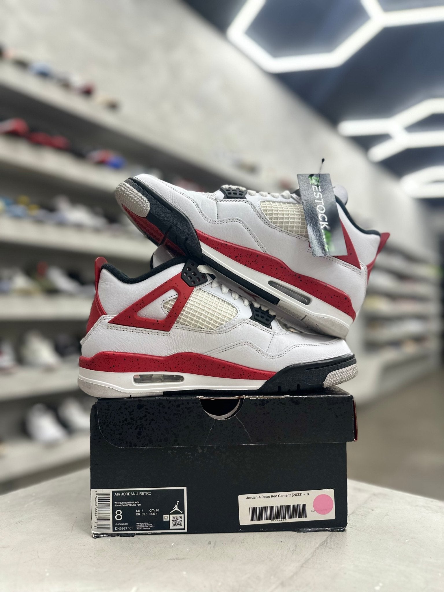 Jordan 4 Retro Red Cement Sz 8 (PREOWNED) - Restock AveJordan 4 Retro Red Cement Sz 8 (PREOWNED)Restock AveRestock Ave865085043Restock Ave