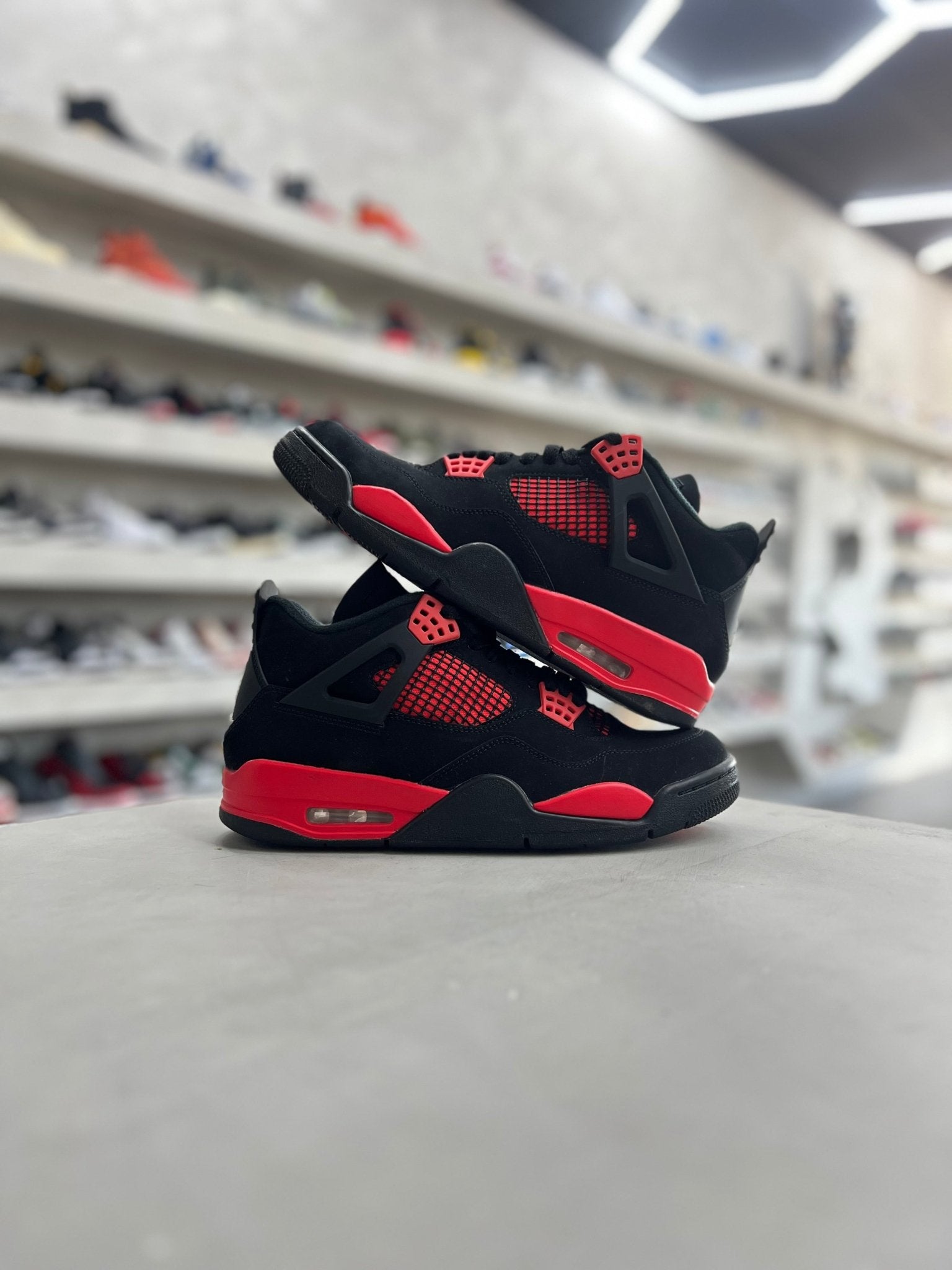 Jordan 4 Retro Red Thunder Sz 9.5 (PREOWNED) (NO BOX) - Restock AveJordan 4 Retro Red Thunder Sz 9.5 (PREOWNED) (NO BOX)Restock AveRestock Ave9.5Restock Ave