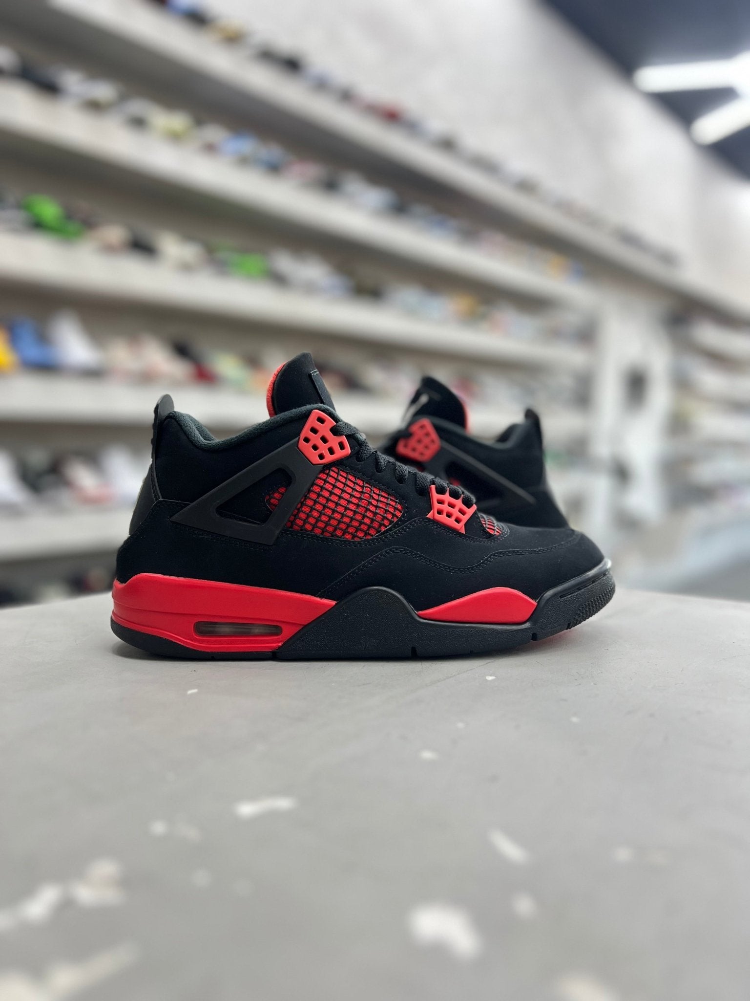 Jordan 4 Retro Red Thunder Sz 9.5 (PREOWNED)(NO BOX) - Restock AveJordan 4 Retro Red Thunder Sz 9.5 (PREOWNED)(NO BOX)Restock AveRestock Ave9.5Restock Ave