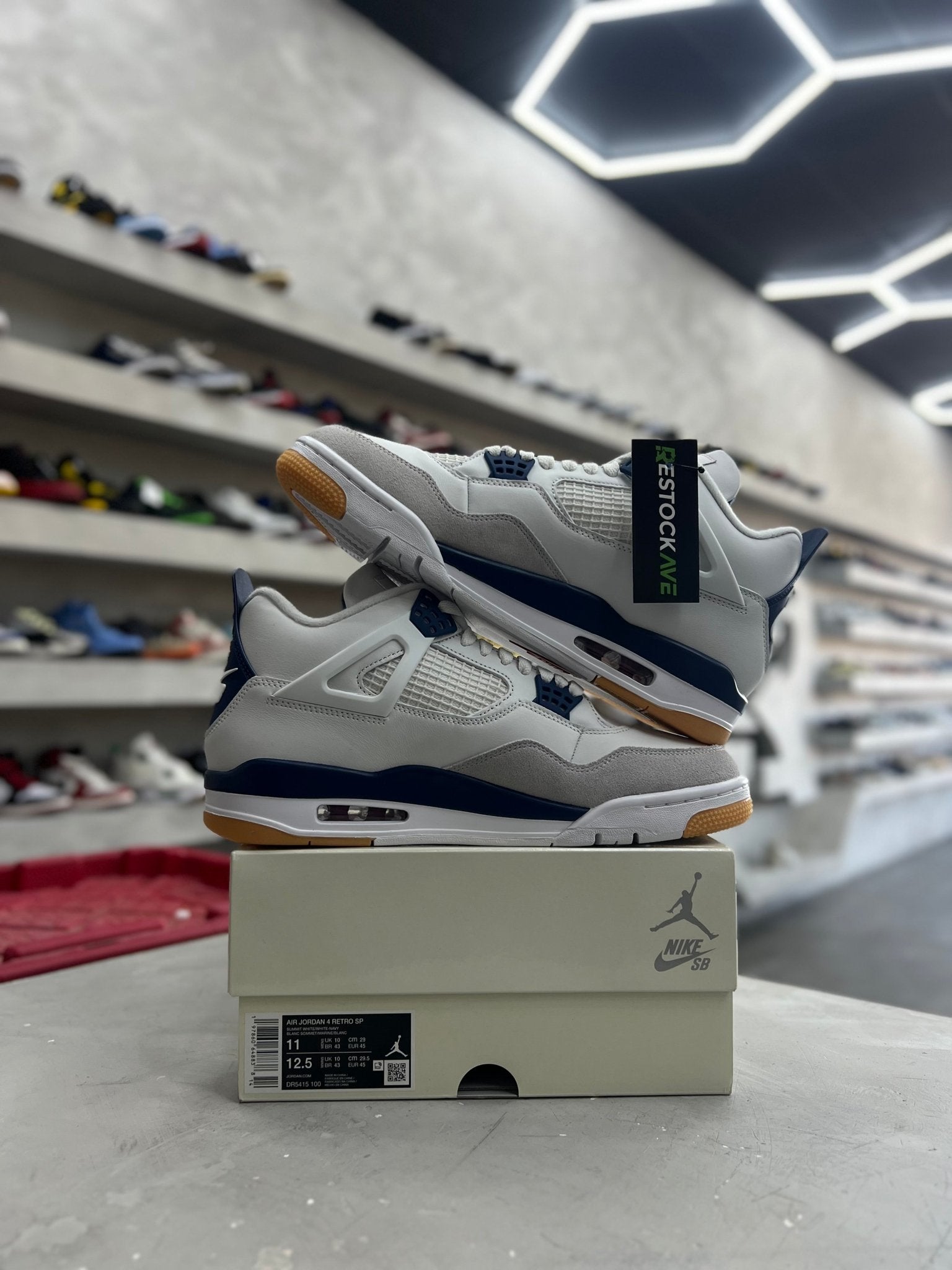 Jordan 4 Retro SB Navy Sz 11 (PREOWNED) - Restock AveJordan 4 Retro SB Navy Sz 11 (PREOWNED)Restock AveRestock Ave11Restock Ave