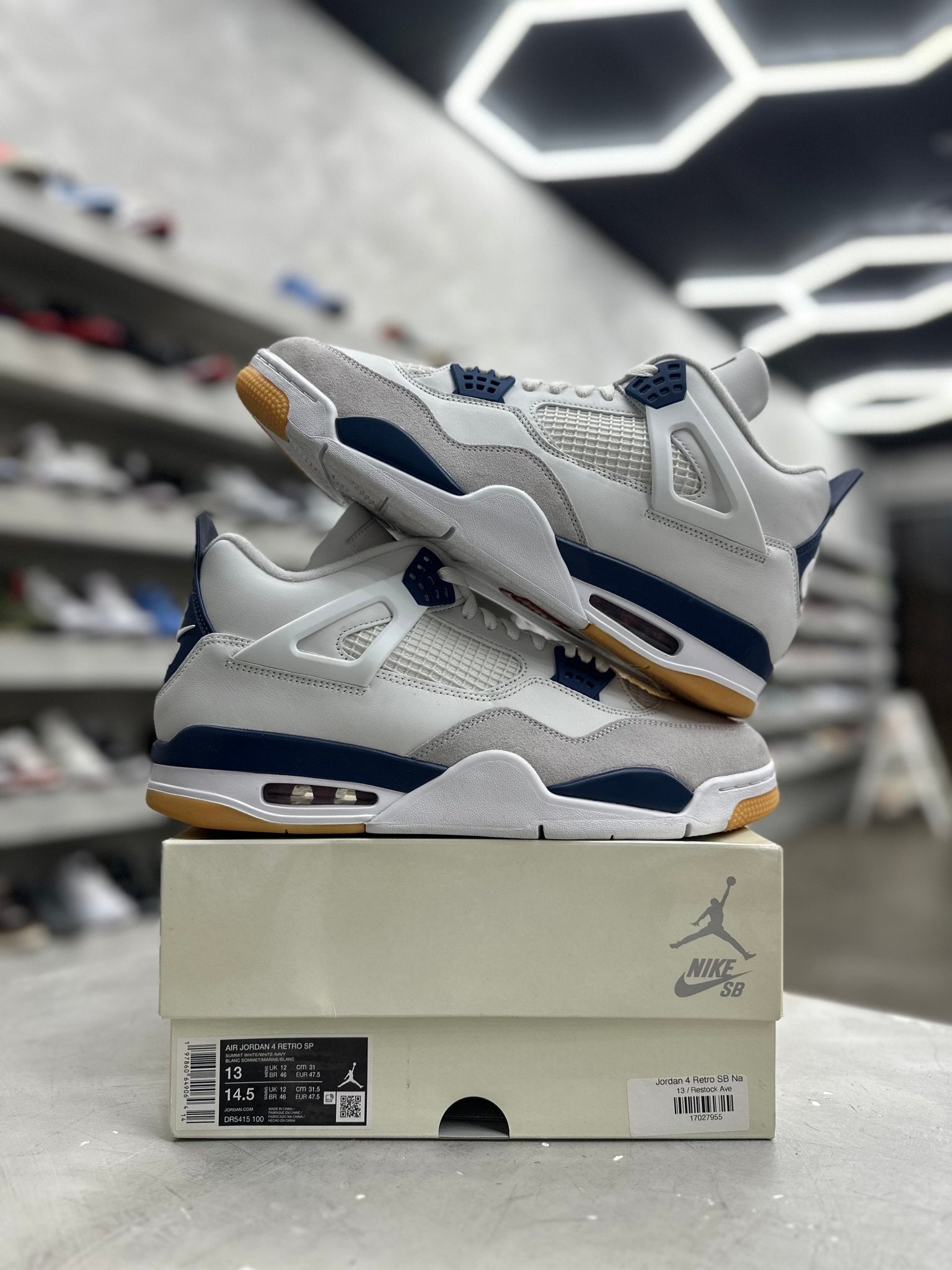 Jordan 4 Retro SB Navy Sz 13 (PREOWNED) - Restock AveJordan 4 Retro SB Navy Sz 13 (PREOWNED)Restock AveRestock Ave13Restock Ave