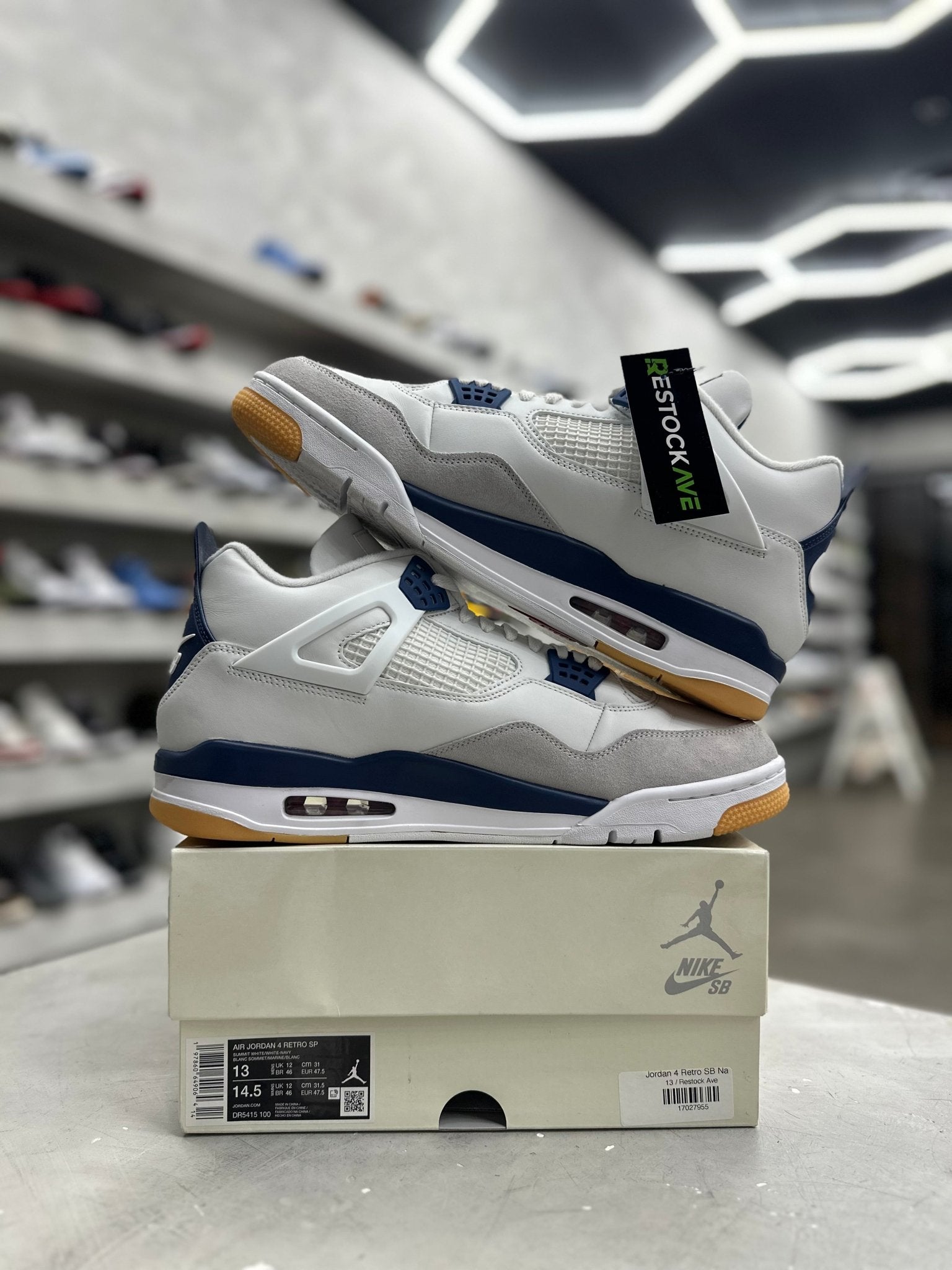 Jordan 4 Retro SB Navy Sz 13 (PREOWNED) - Restock AveJordan 4 Retro SB Navy Sz 13 (PREOWNED)Restock AveRestock Ave13Restock Ave