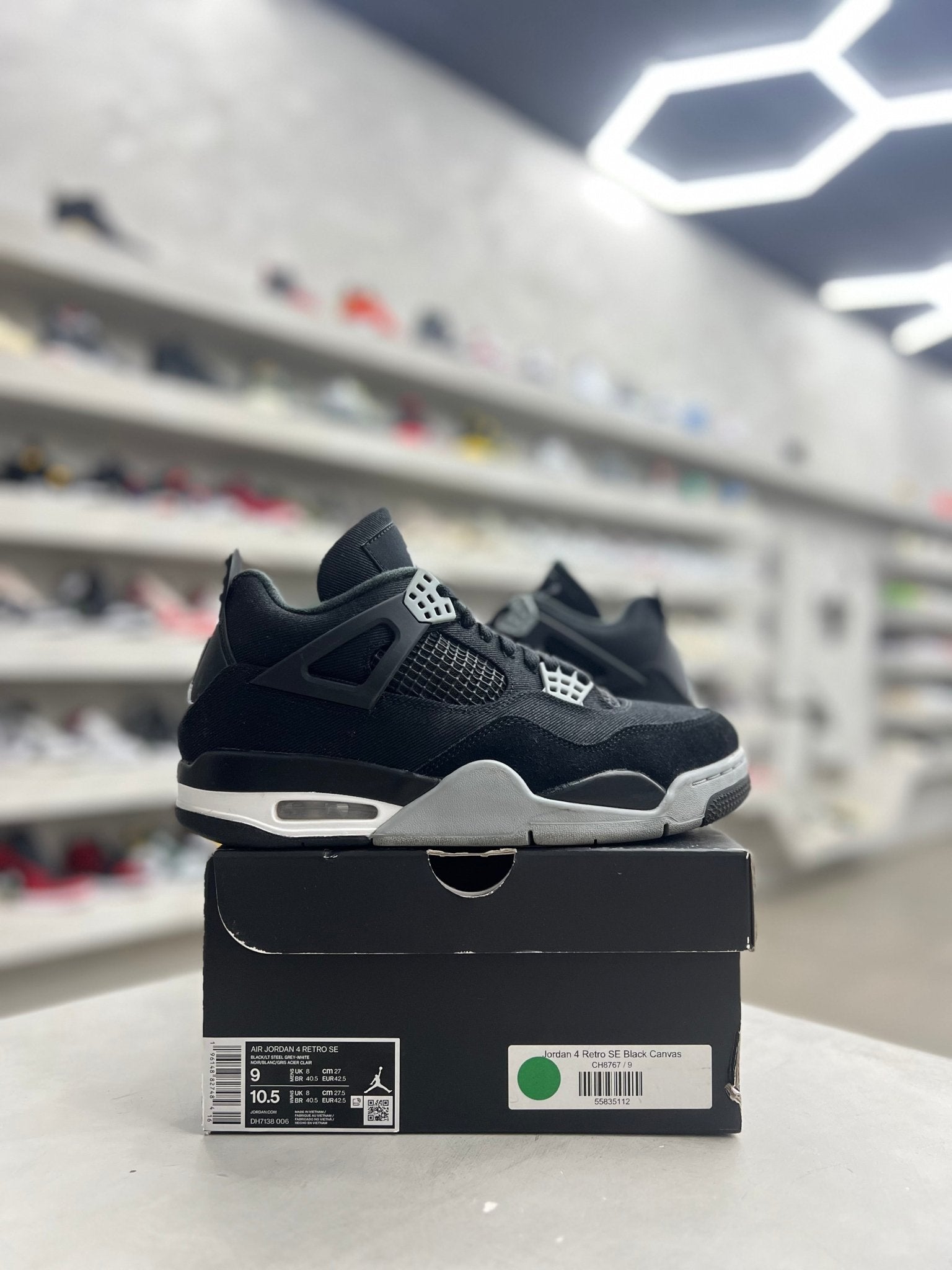 Jordan 4 Retro SE Black Canvas Sz 9 (PREOWNED) – Restock Ave
