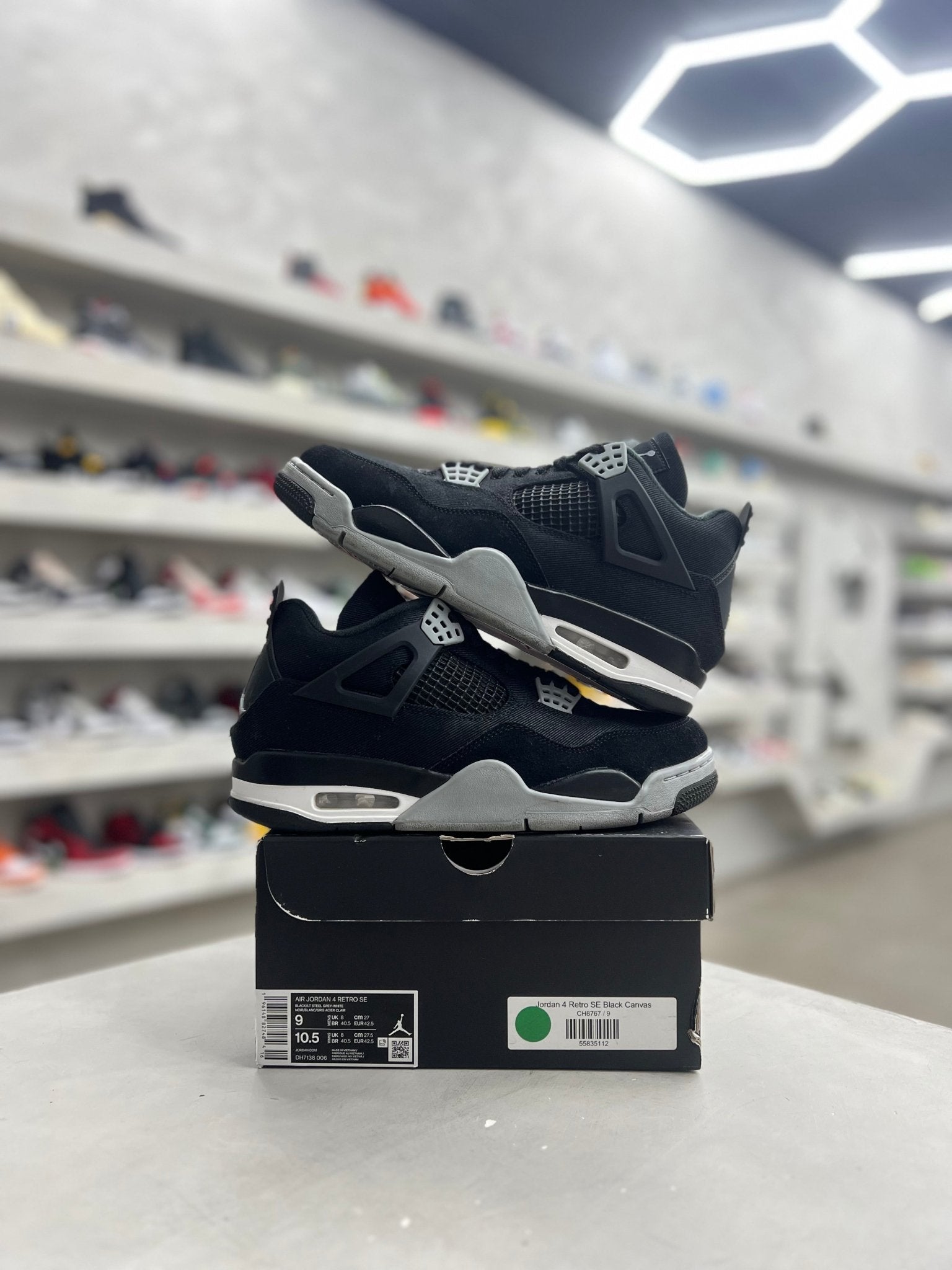 Jordan 4 Retro SE Black Canvas Sz 9 (PREOWNED) - Restock AveJordan 4 Retro SE Black Canvas Sz 9 (PREOWNED)Restock AveRestock Ave9Restock Ave