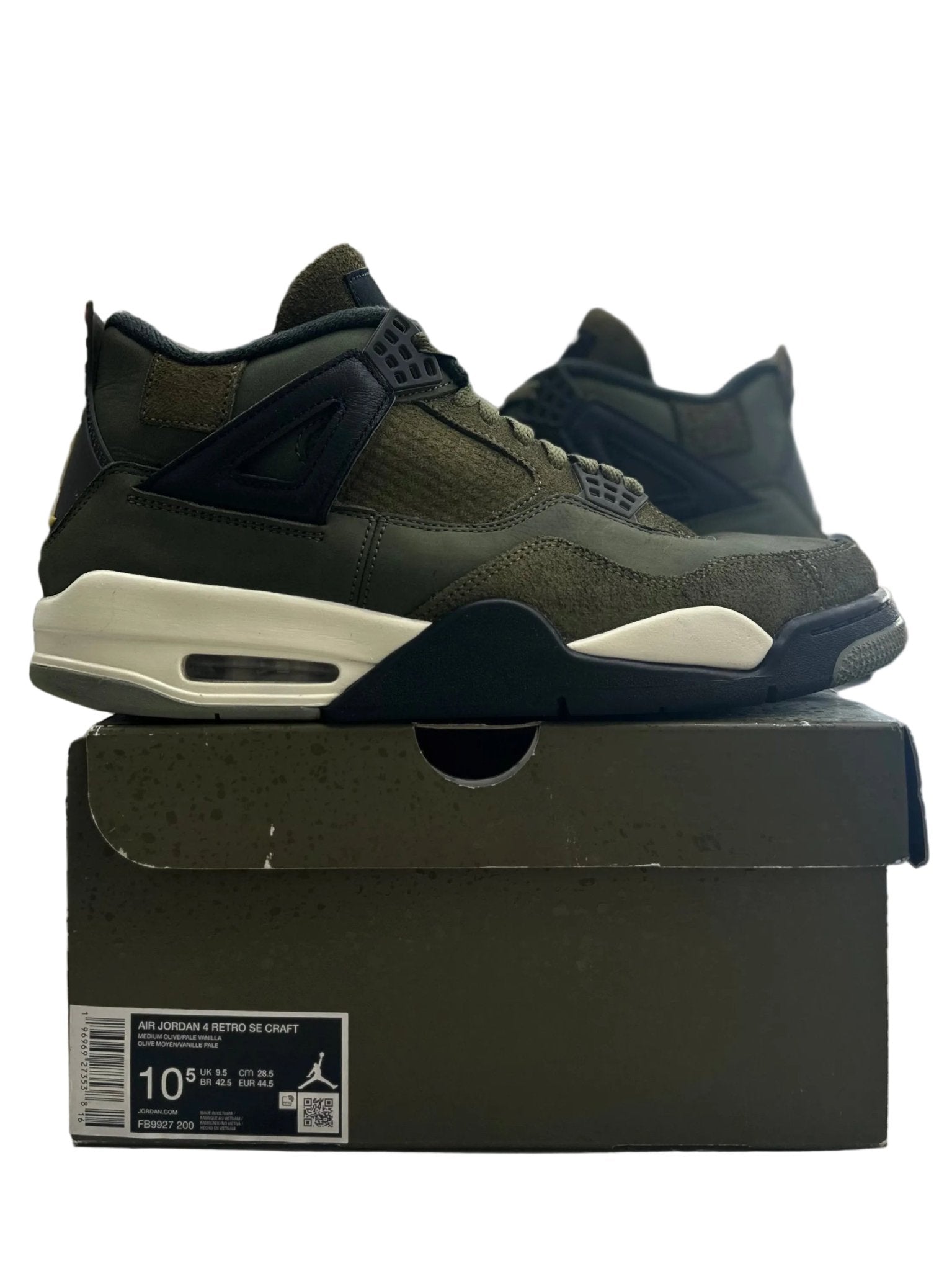 Jordan 4 Retro SE Craft Medium Olive Sz 10.5 (PREOWNED) - Restock AveJordan 4 Retro SE Craft Medium Olive Sz 10.5 (PREOWNED)Restock AveRestock Ave10.5Restock Ave