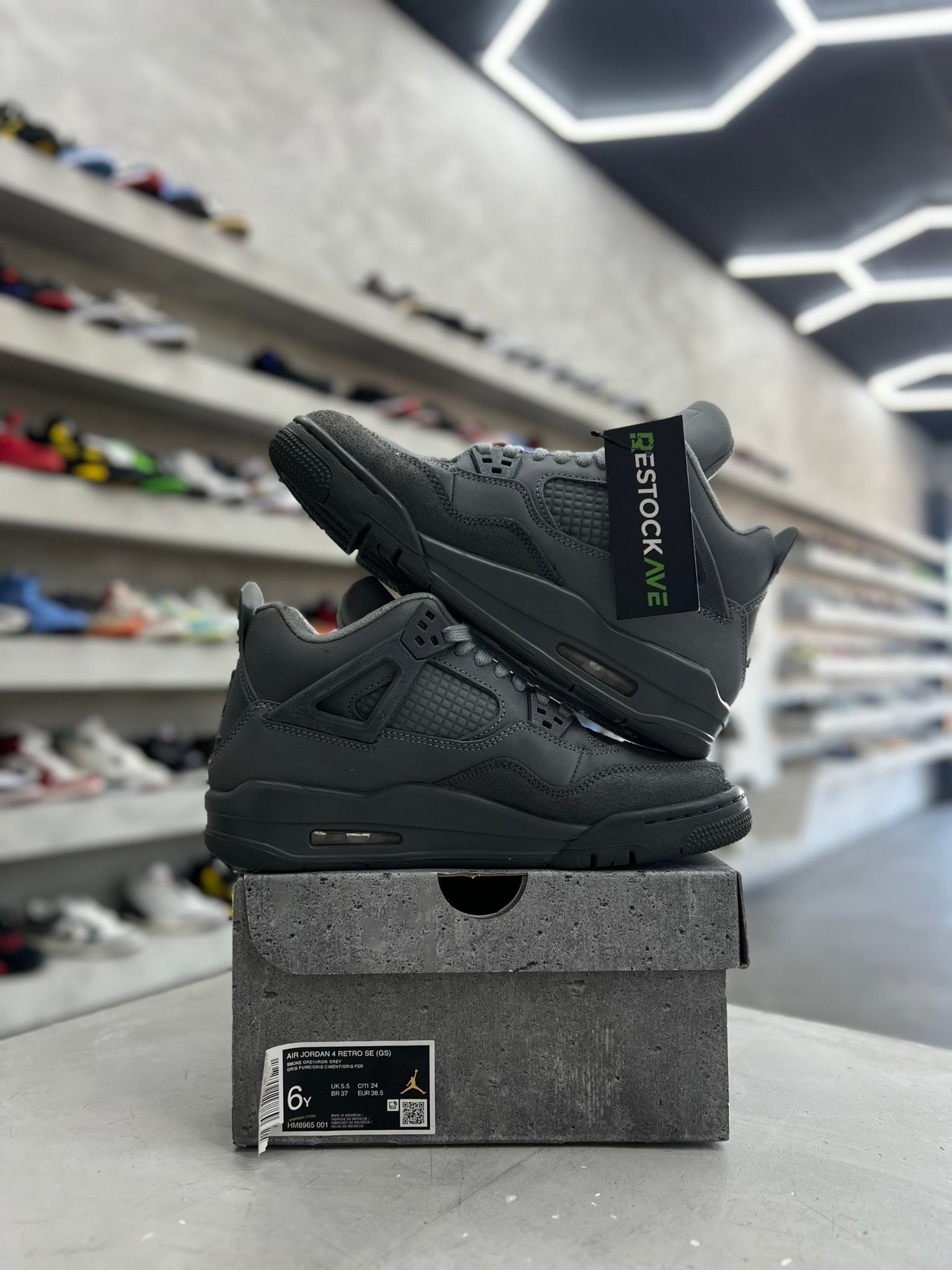 Jordan 4 Retro SE Paris Olympics Wet Cement Sz 6Y (PREOWNED) - Restock AveJordan 4 Retro SE Paris Olympics Wet Cement Sz 6Y (PREOWNED)Restock AveRestock Ave6y78271859Restock Ave