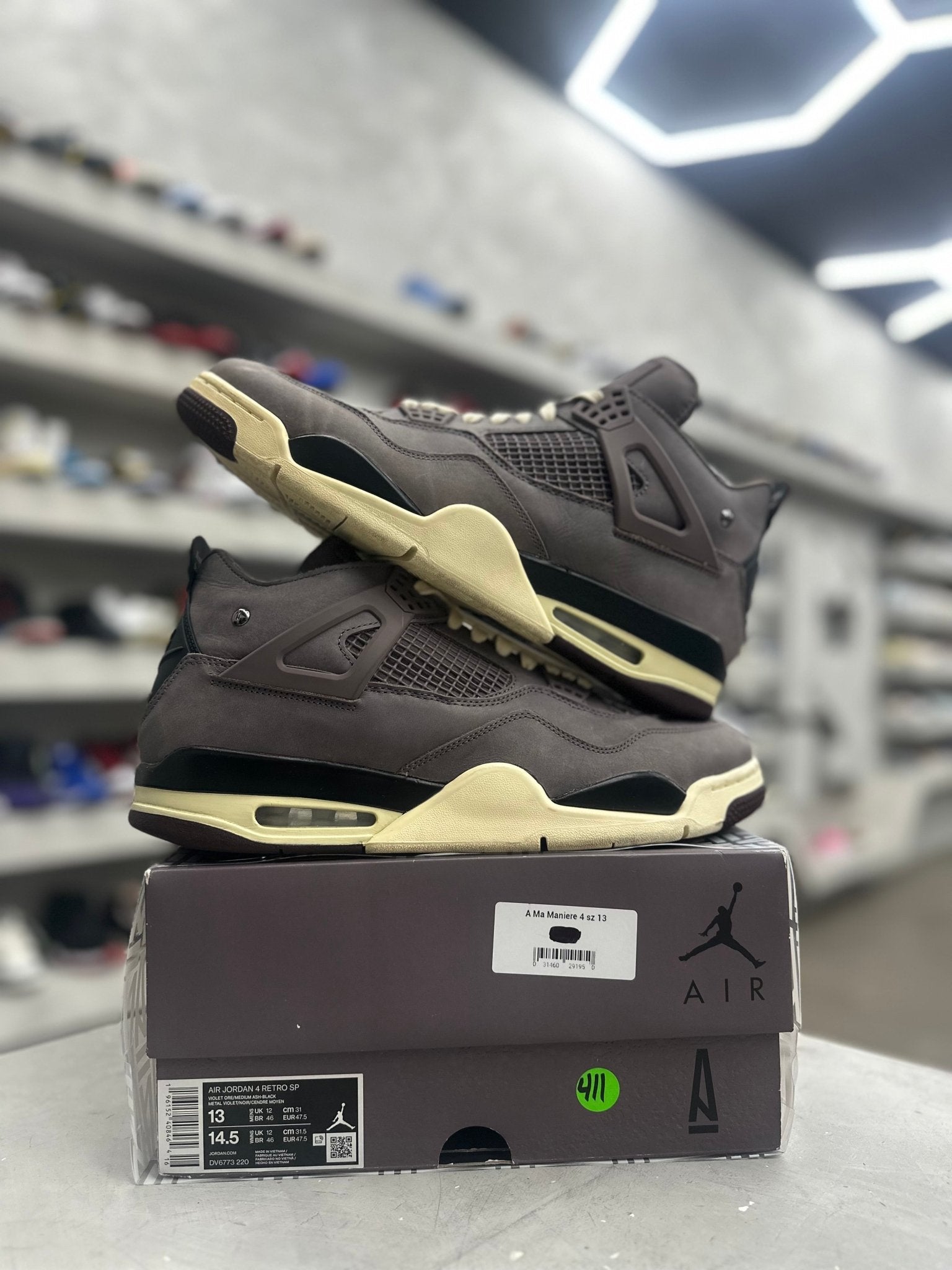 Jordan 4 Retro SP A Ma Maniére Violet Ore Sz 13 (PREOWNED) - Restock AveJordan 4 Retro SP A Ma Maniére Violet Ore Sz 13 (PREOWNED)Restock AveRestock Ave13Restock Ave