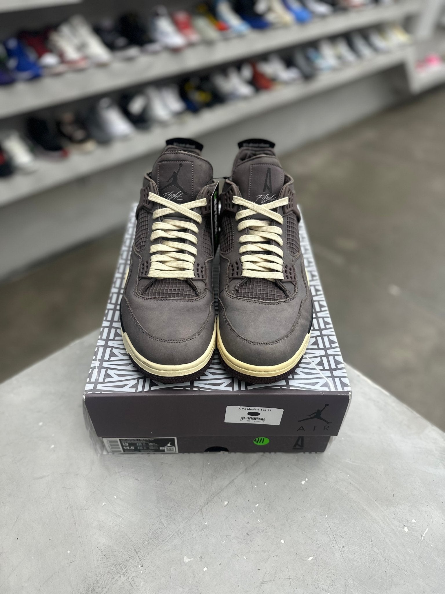 Jordan 4 Retro SP A Ma Maniére Violet Ore Sz 13 (PREOWNED) - Restock AveJordan 4 Retro SP A Ma Maniére Violet Ore Sz 13 (PREOWNED)Restock AveRestock Ave13Restock Ave