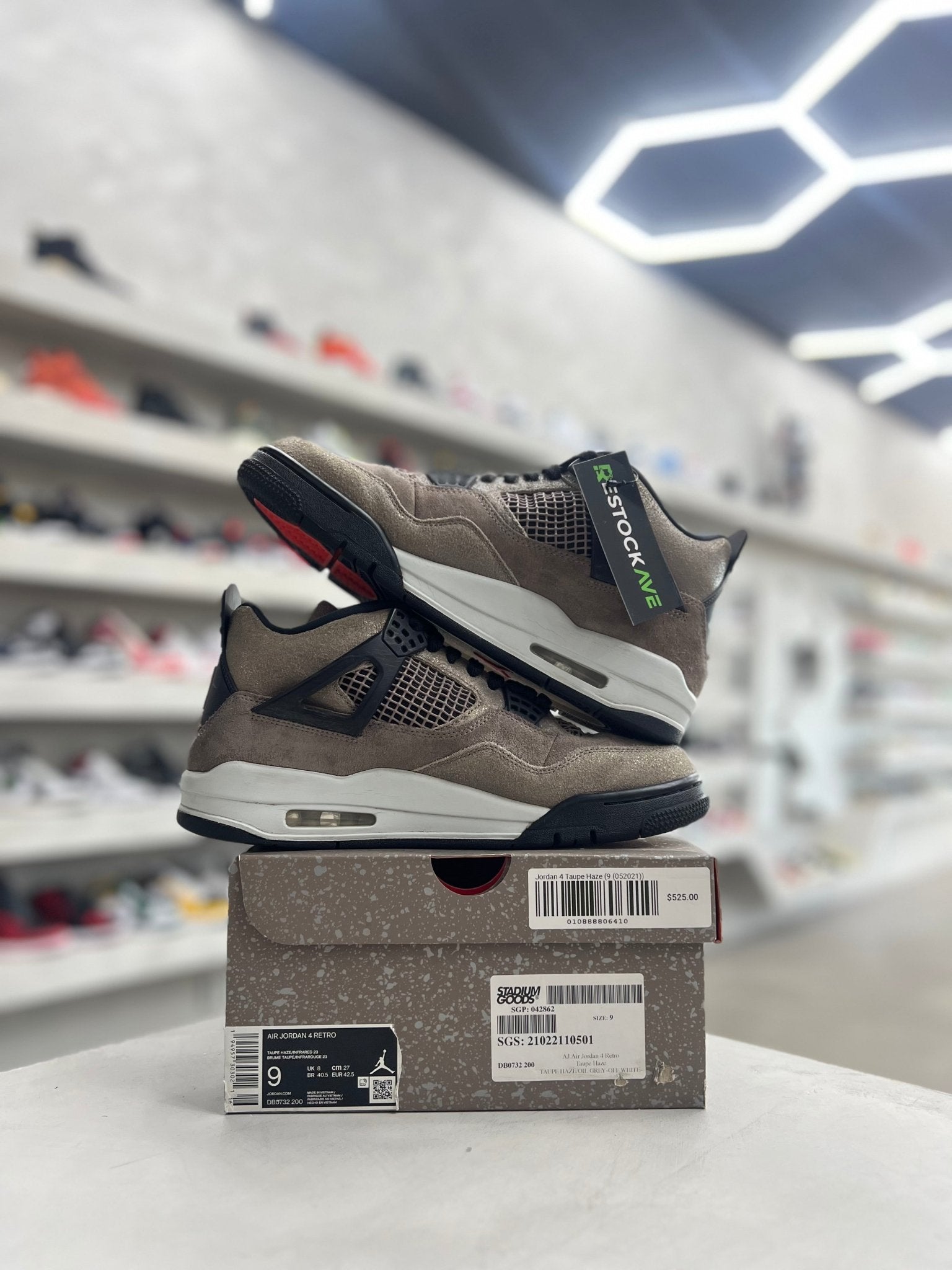 jordan 4 taupe haze stock