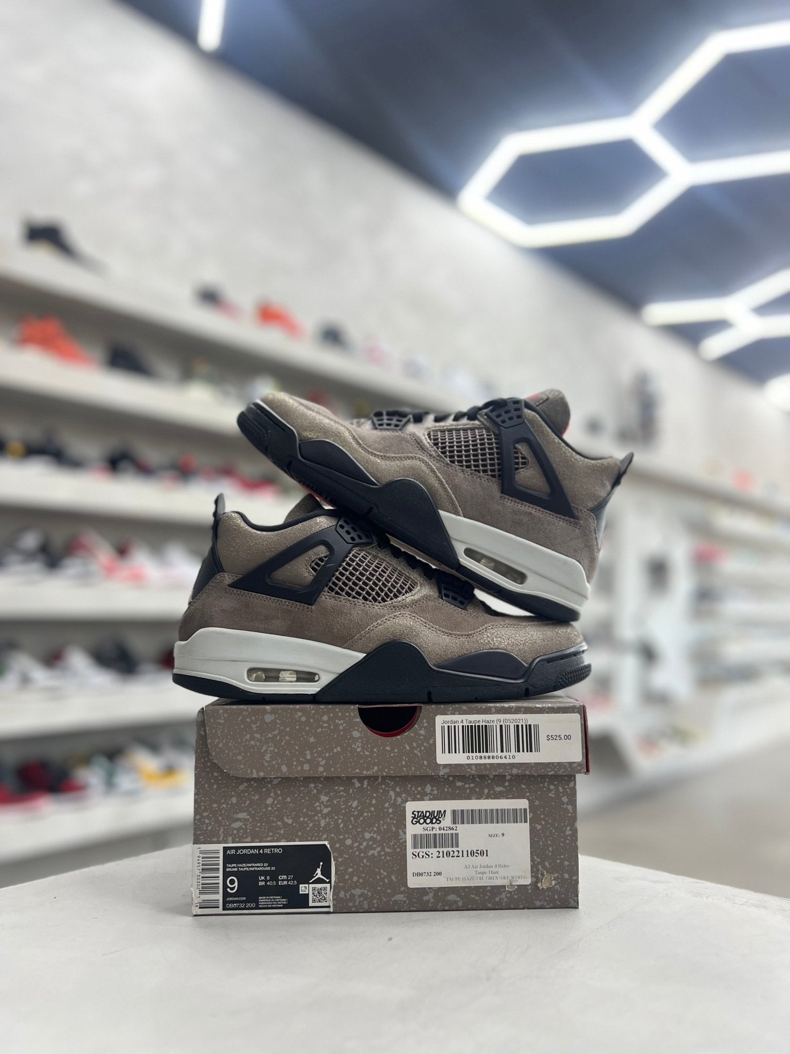 Jordan 4 Retro Taupe Haze Sz 9 (PREOWNED) - Restock AveJordan 4 Retro Taupe Haze Sz 9 (PREOWNED)Restock AveRestock Ave949521779Restock Ave