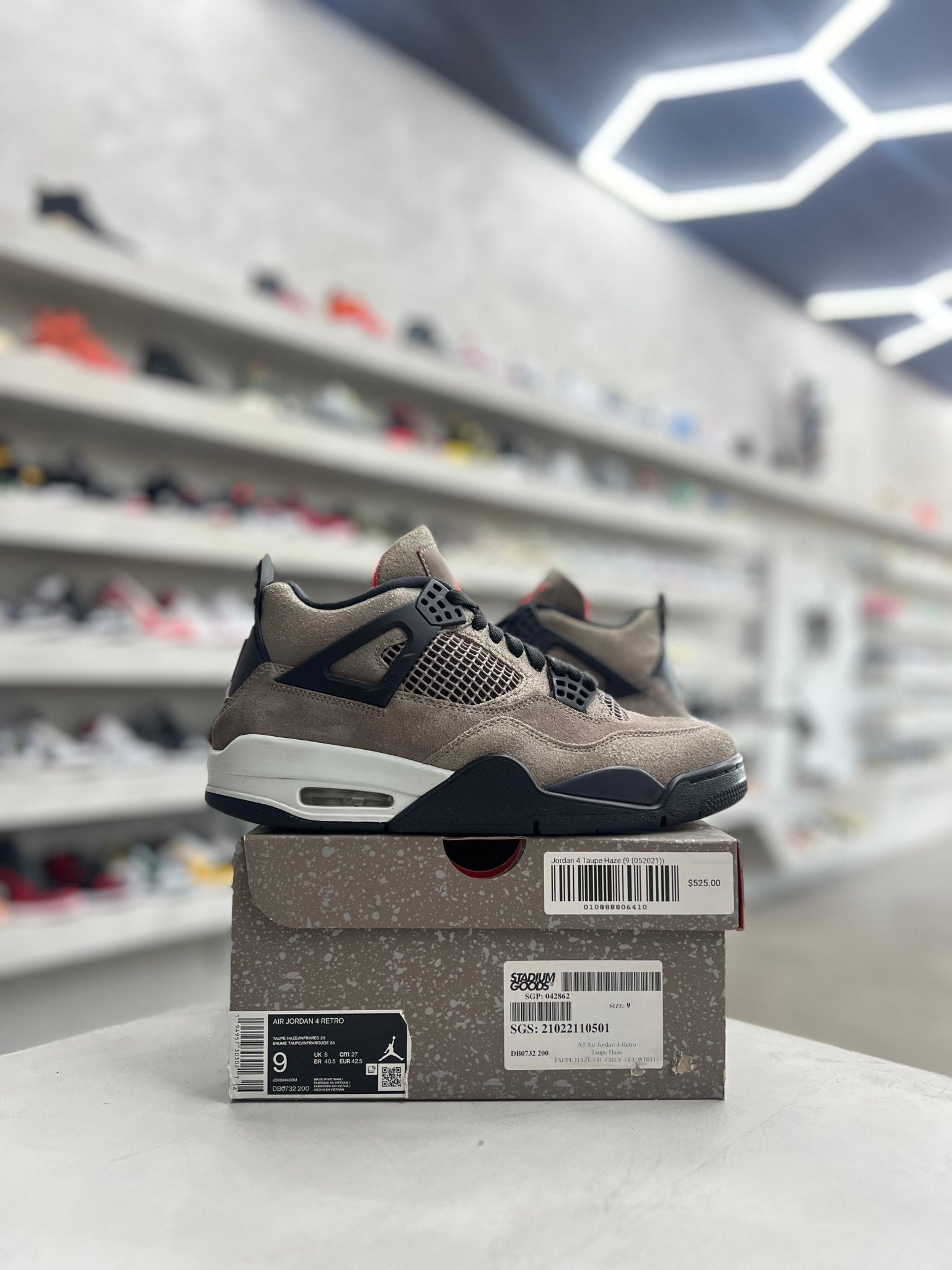 Jordan 4 Retro Taupe Haze Sz 9 (PREOWNED) - Restock AveJordan 4 Retro Taupe Haze Sz 9 (PREOWNED)Restock AveRestock Ave949521779Restock Ave