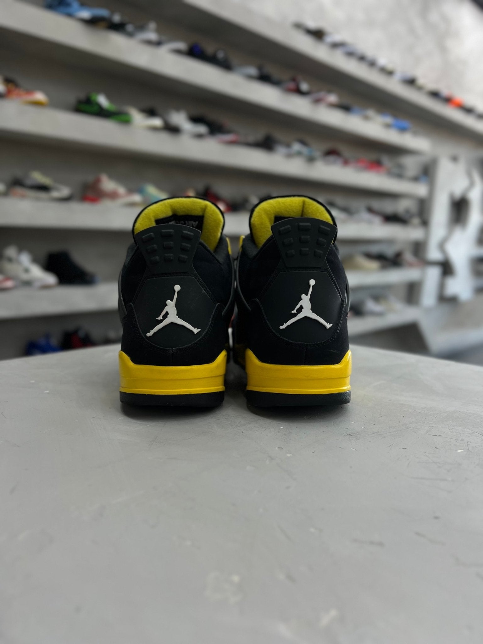 Jordan 4 Retro Thunder Sz 10 (PREOWNED)(NO BOX) - Restock AveJordan 4 Retro Thunder Sz 10 (PREOWNED)(NO BOX)Restock AveRestock Ave10Restock Ave