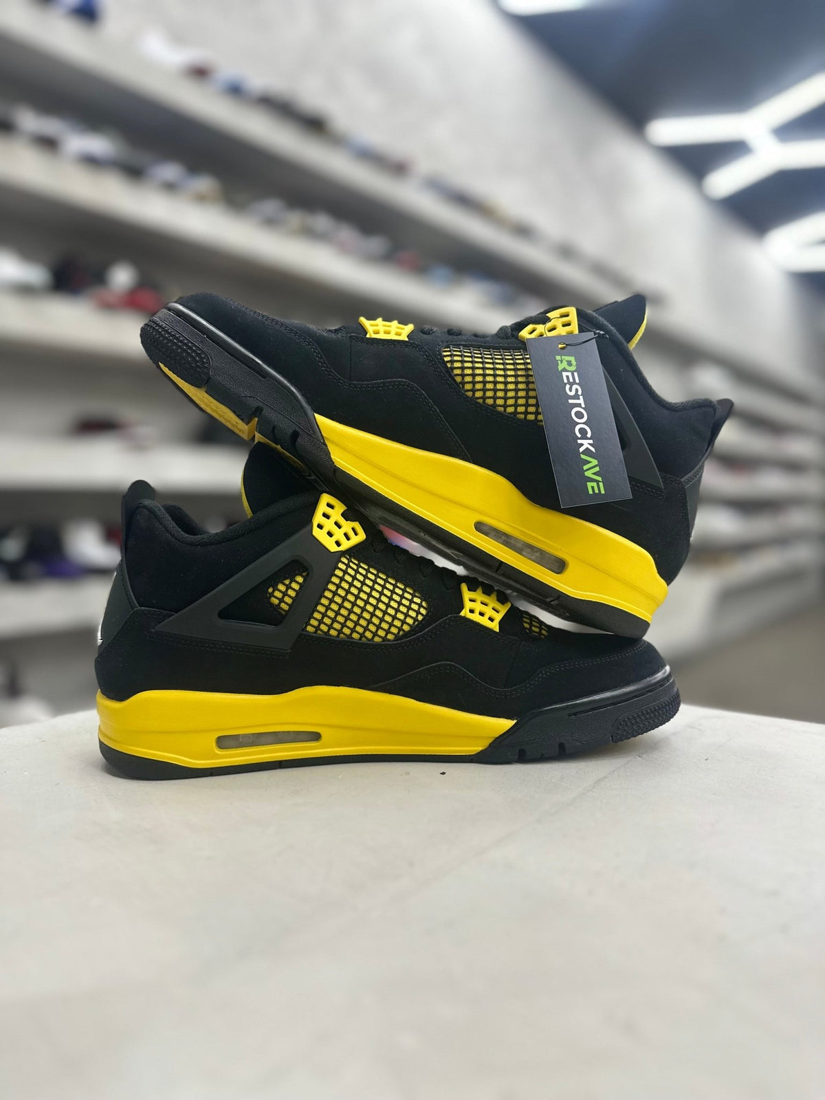 Jordan 4 Retro Thunder Sz 12 (PREOWNED)(NO BOX) - Restock AveJordan 4 Retro Thunder Sz 12 (PREOWNED)(NO BOX)Restock AveRestock Ave1285362803Restock Ave