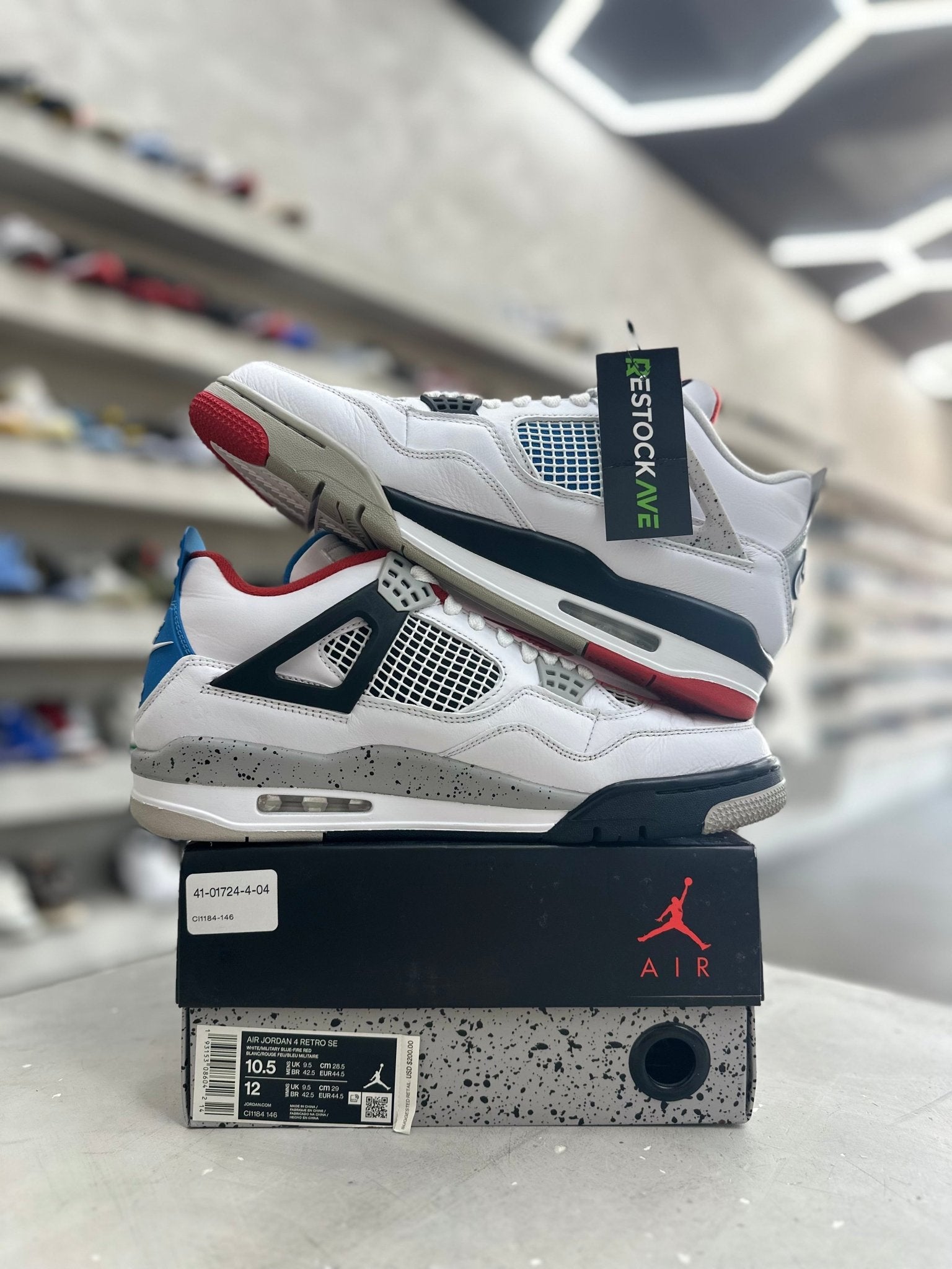 Jordan 4 Retro What The Sz 10.5 (PREOWNED) - Restock AveJordan 4 Retro What The Sz 10.5 (PREOWNED)Restock AveRestock Ave10.5Restock Ave