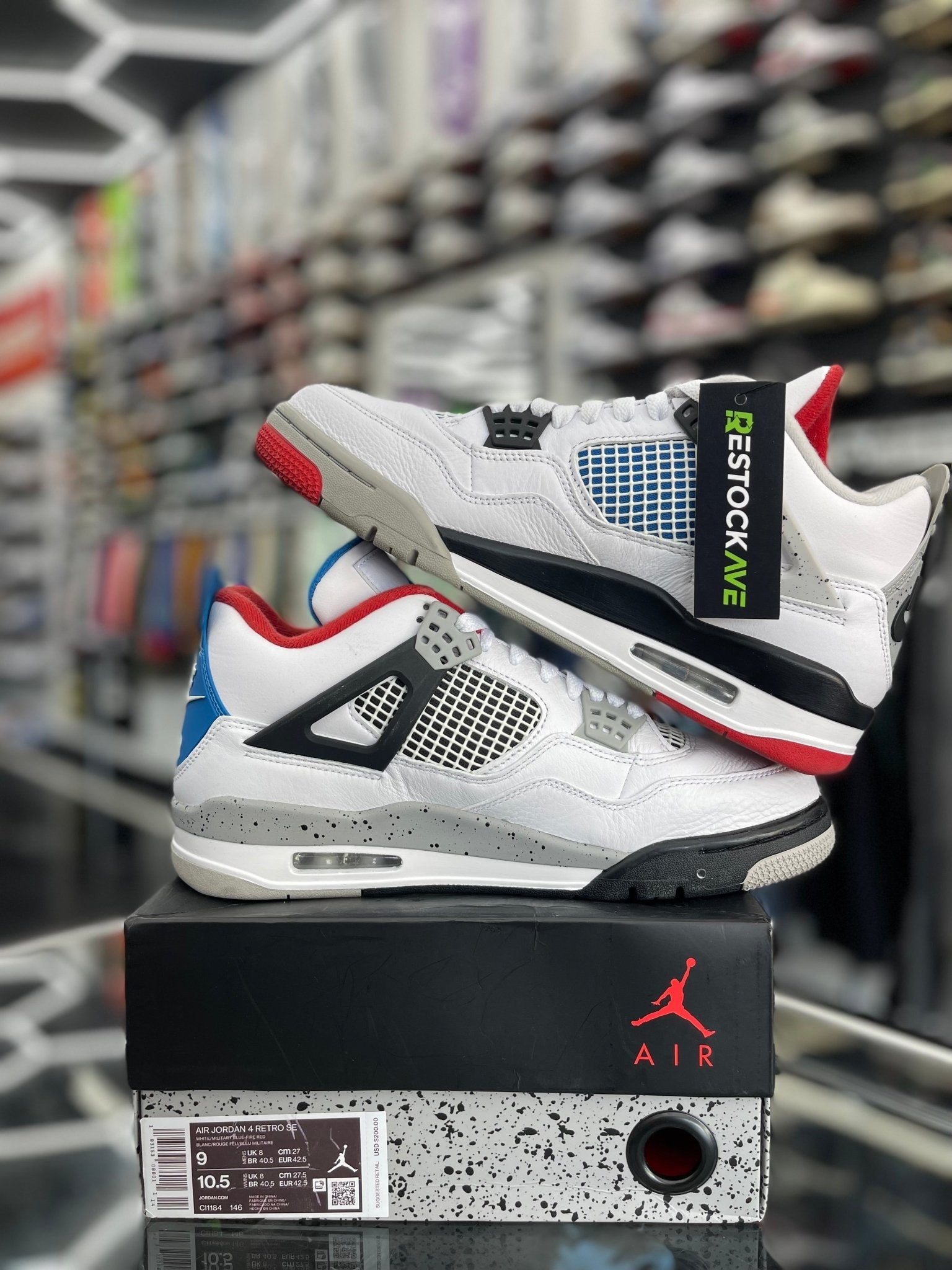 JORDAN 4 RETRO WHAT THE SZ 9 (PREOWNED) – Restock Ave