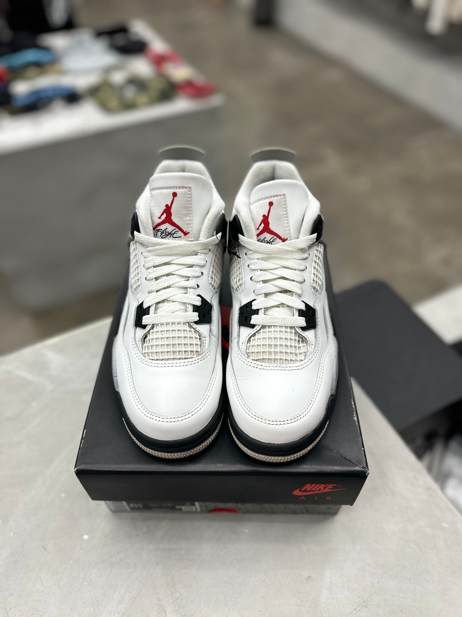 Jordan 4 Retro White Cement as 6.5y (PREOWNED) - Restock AveJordan 4 Retro White Cement as 6.5y (PREOWNED)Restock AveRestock Ave6.5yRestock Ave