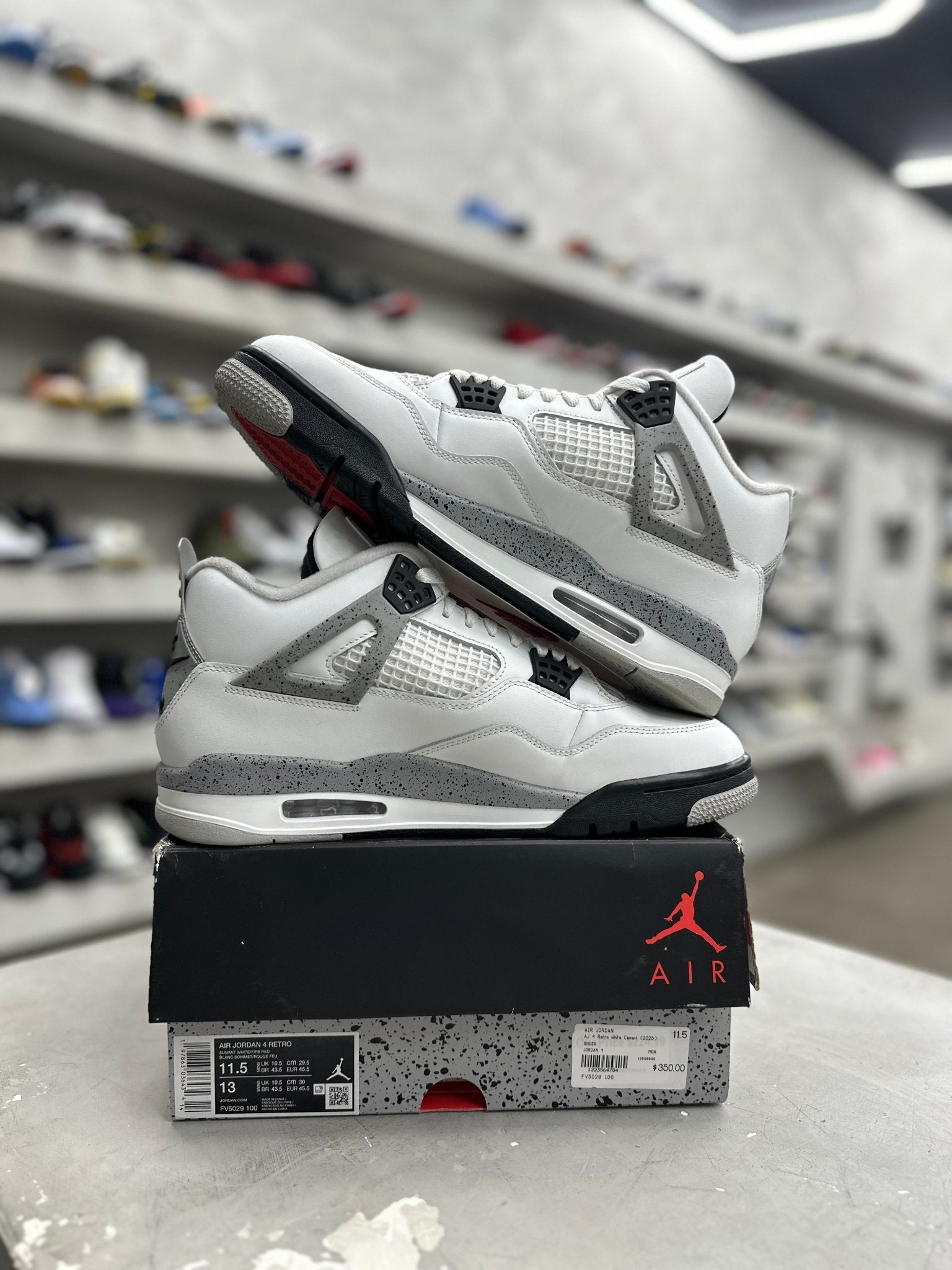 Jordan 4 Retro White Cement Sz 11.5 (PREOWNED) - Restock AveJordan 4 Retro White Cement Sz 11.5 (PREOWNED)Restock AveRestock Ave11.5Restock Ave