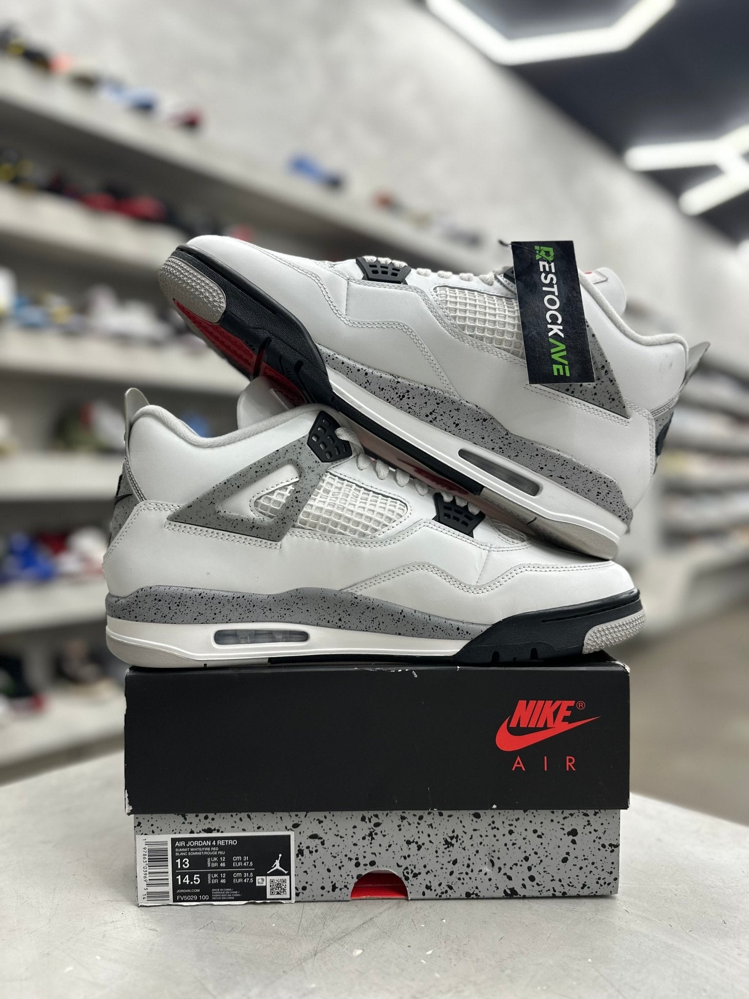 Jordan 4 Retro White Cement Sz 13 (PREOWNED) - Restock AveJordan 4 Retro White Cement Sz 13 (PREOWNED)Restock AveRestock Ave13Restock Ave