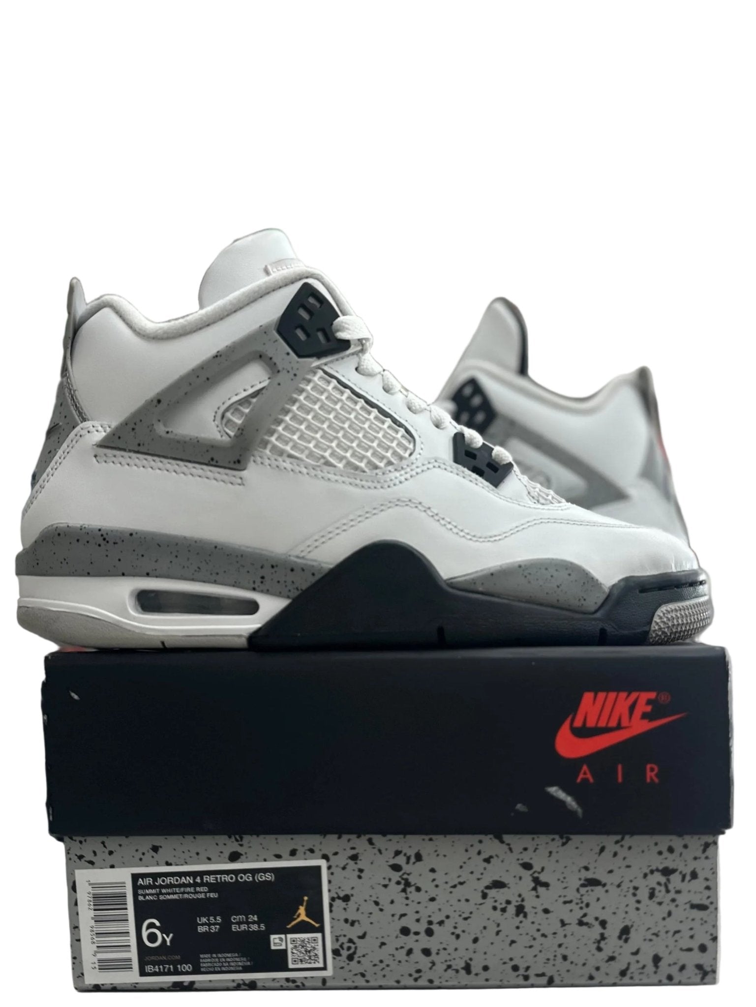 Jordan 4 Retro White Cement Sz 6y (PREOWNED) - Restock AveJordan 4 Retro White Cement Sz 6y (PREOWNED)Restock AveRestock Ave6yRestock Ave
