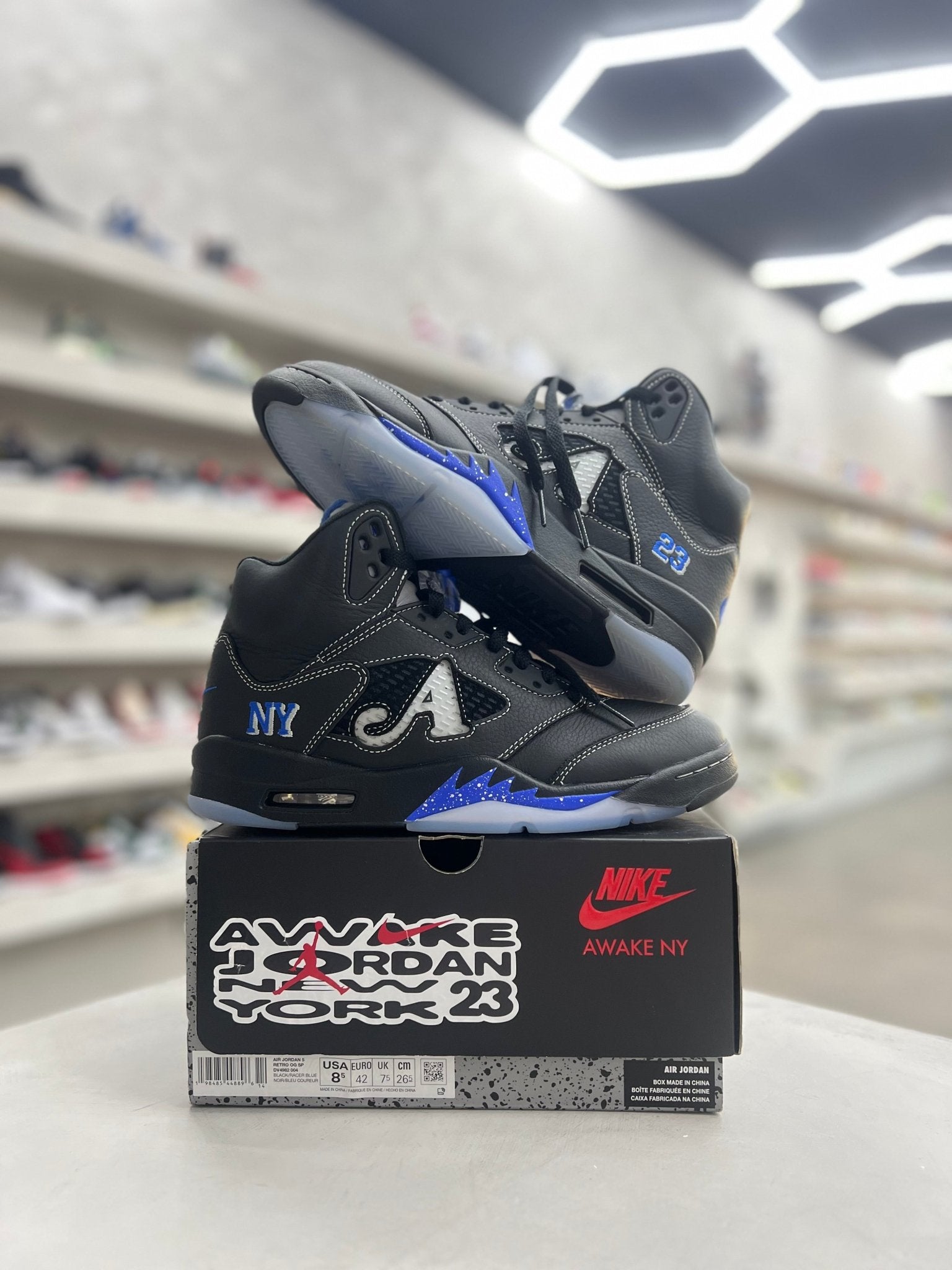 Jordan 5 Retro Awake NY Black Sz 8.5 (PREOWNED) - Restock AveJordan 5 Retro Awake NY Black Sz 8.5 (PREOWNED)Restock AveRestock Ave8.579795571Restock Ave