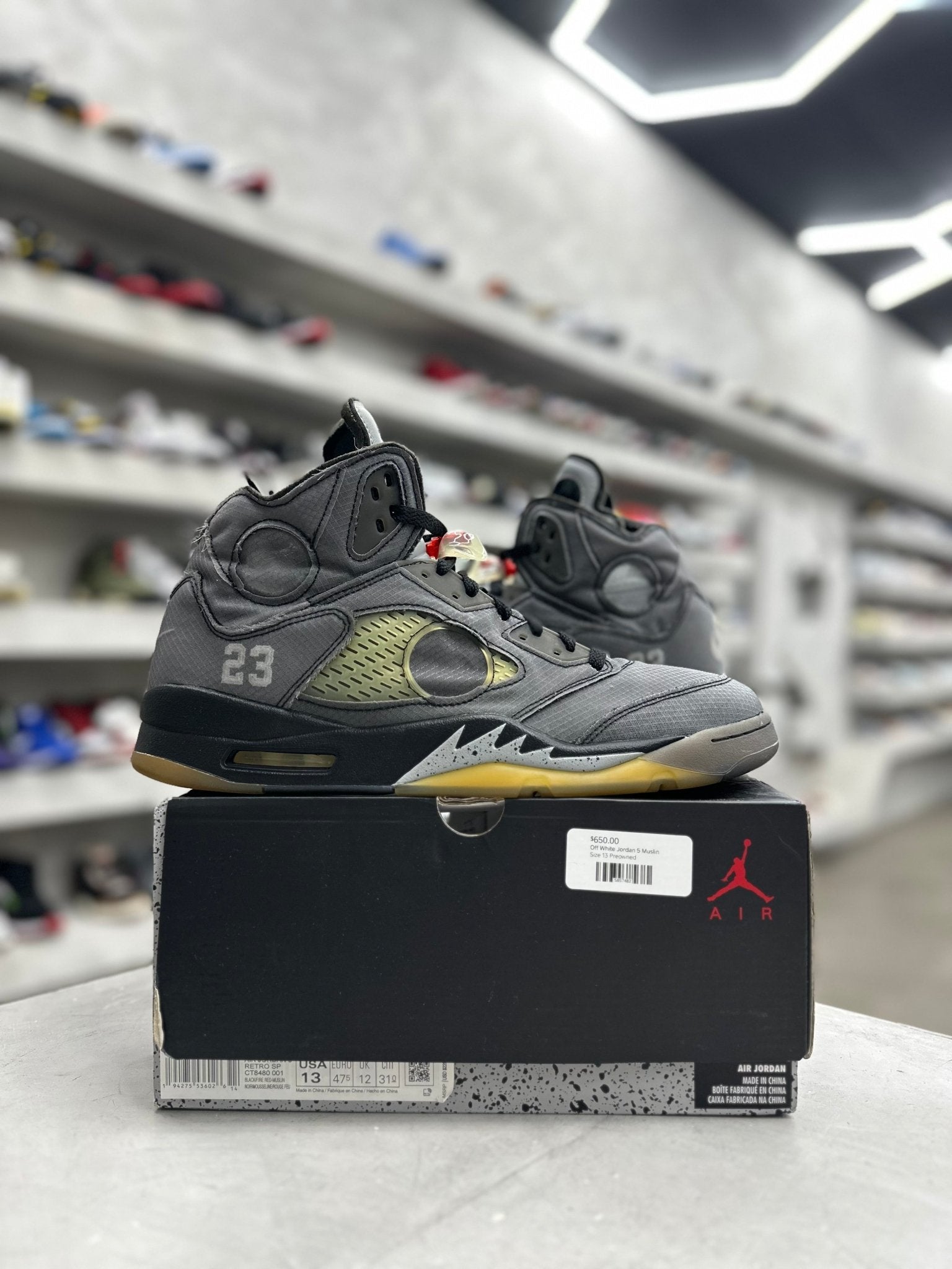Jordan 5 Retro Off-White Muslin Sz 13 (PREOWNED) - Restock AveJordan 5 Retro Off-White Muslin Sz 13 (PREOWNED)Restock AveRestock Ave13Restock Ave