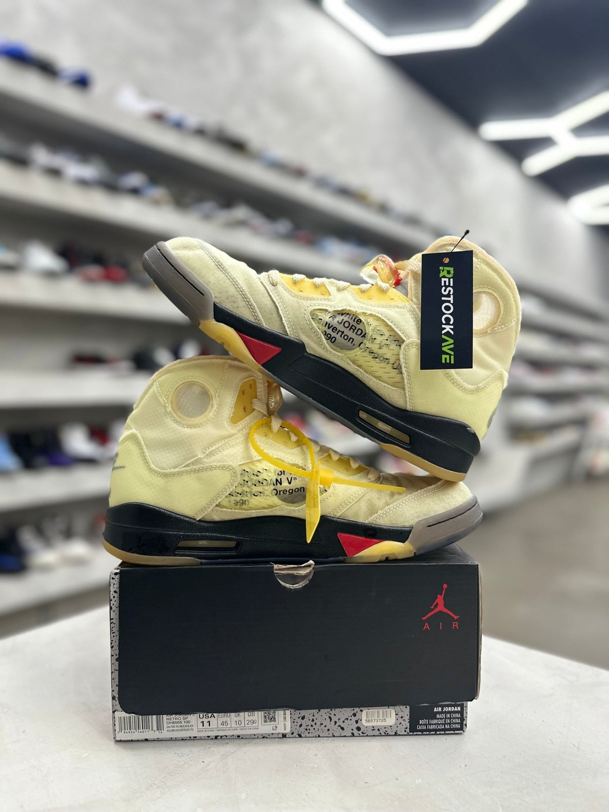 Jordan 5 Retro Off-White Sail Sz 11 (PREOWNED) - Restock AveJordan 5 Retro Off-White Sail Sz 11 (PREOWNED)Restock AveRestock Ave1131442035Restock Ave