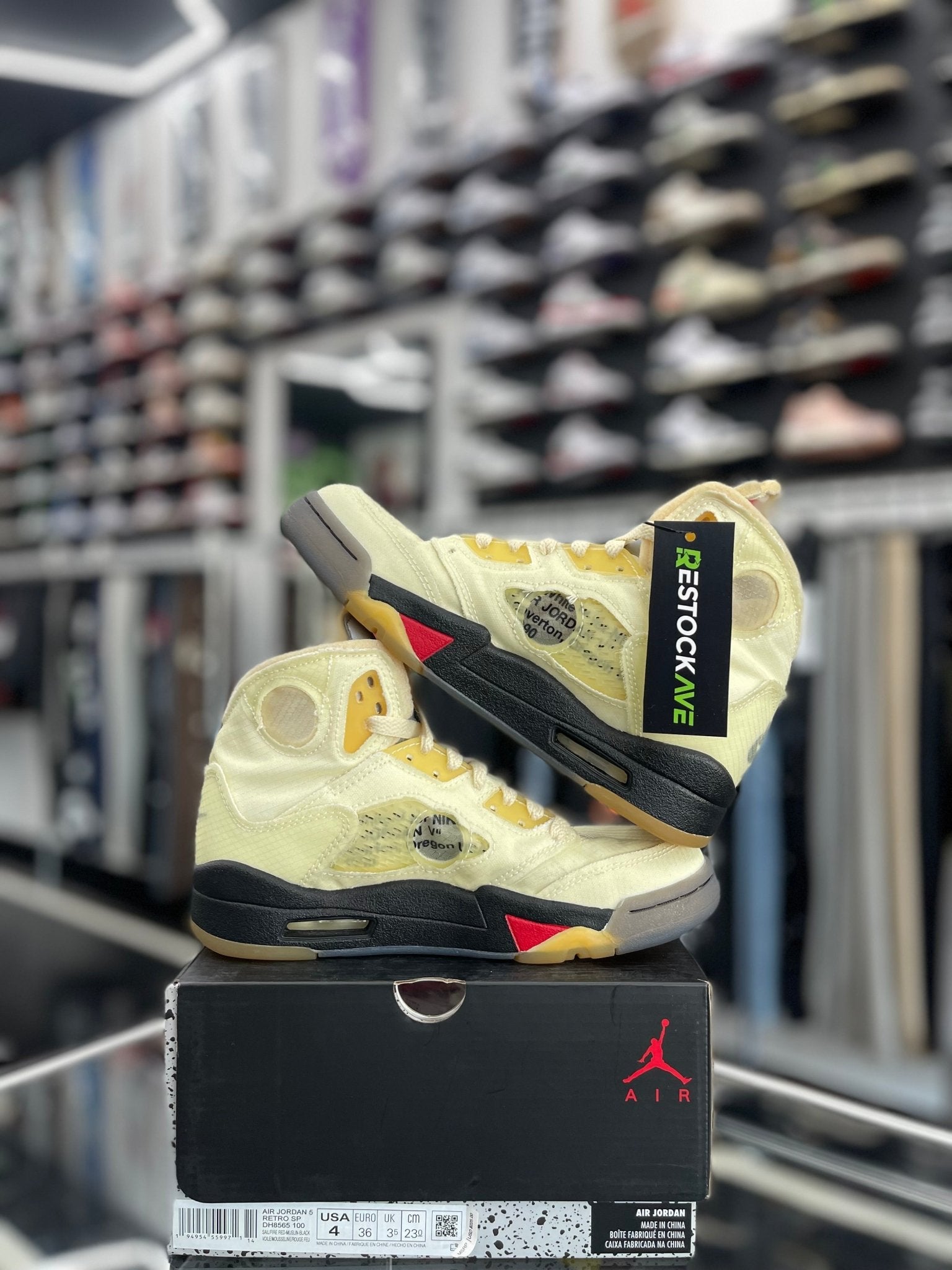 jordan 5 off white sail restock