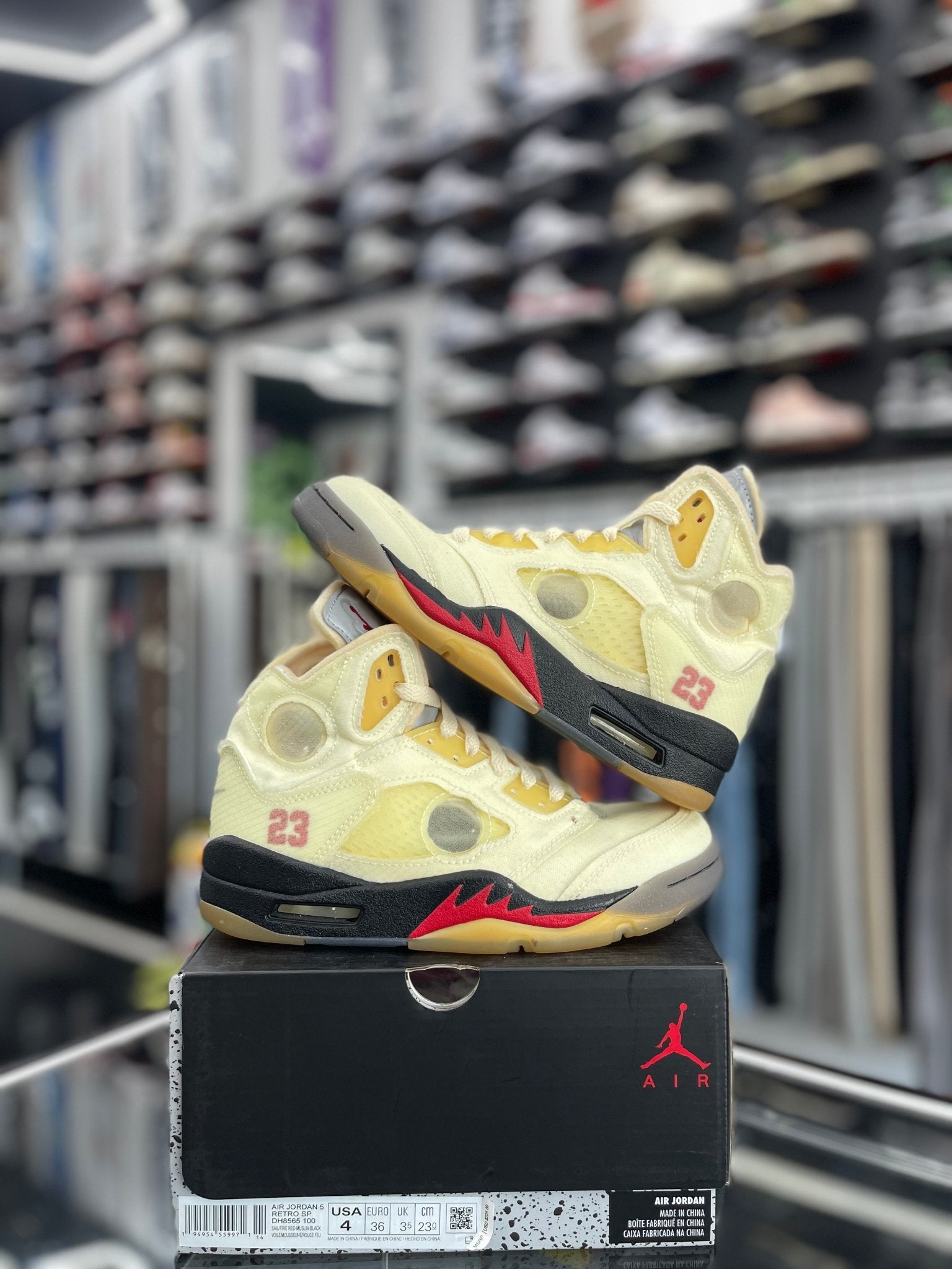 Jordan 5 Retro Off-White Sail Sz 4 (preowned) – Restock Ave