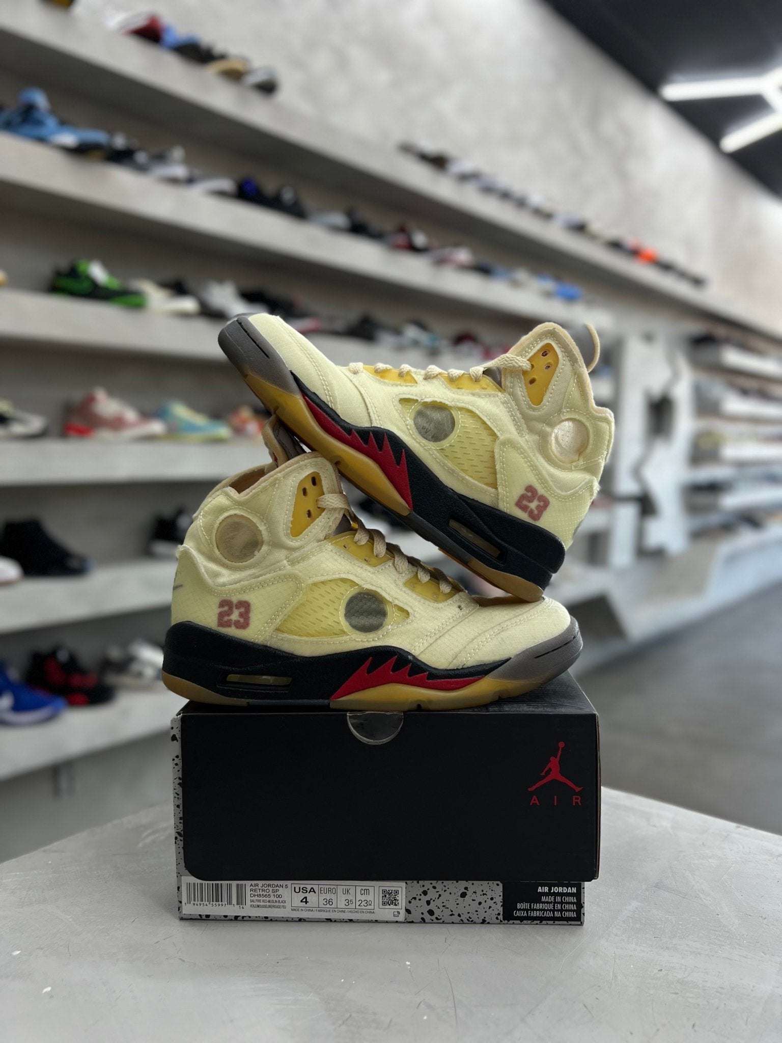 Jordan 5 Retro Off-White Sail Sz 4 (PREOWNED) – Restock Ave