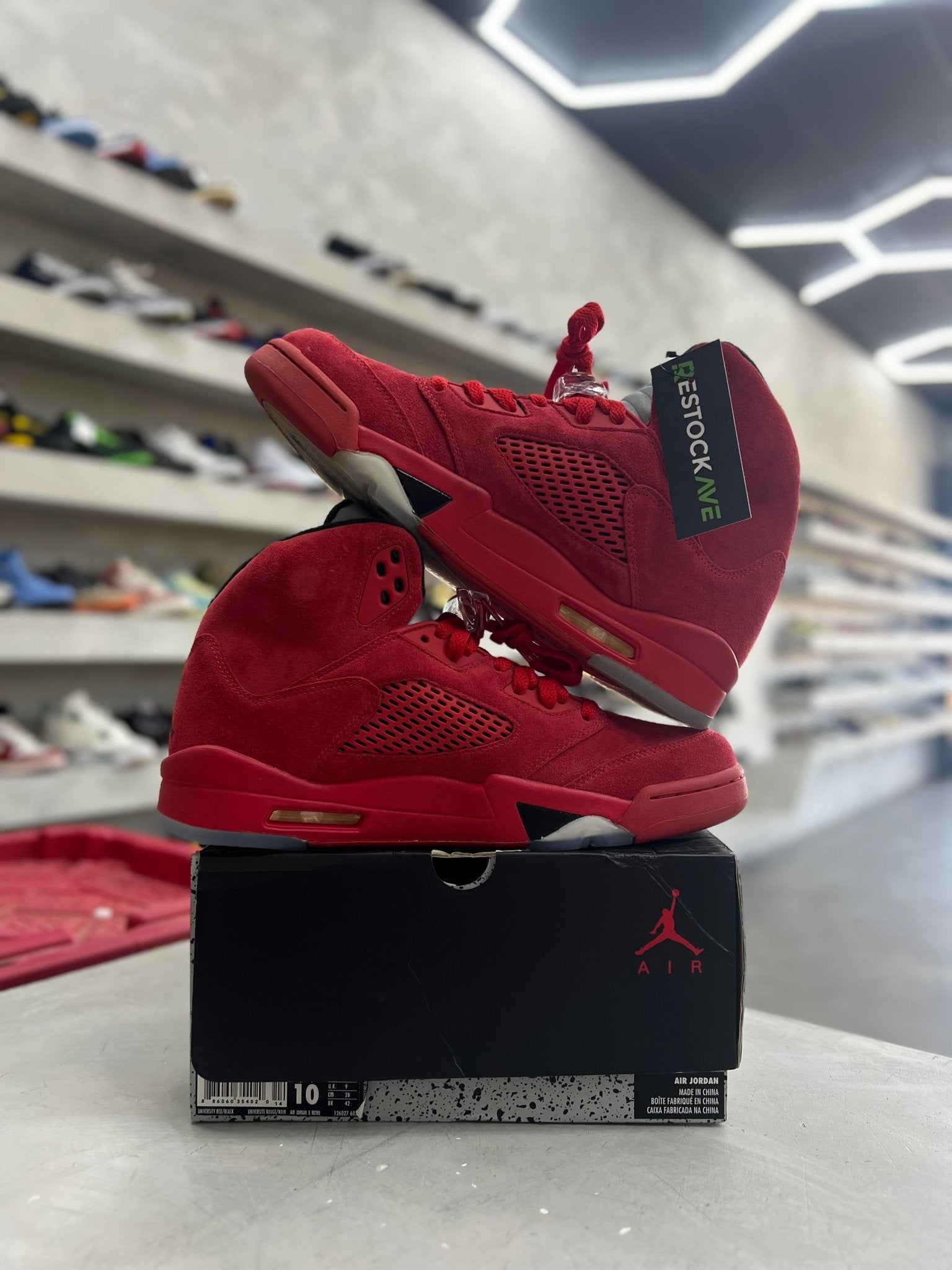 Jordan 5 Retro Red Suede Sz 10 (PREOWNED) - Restock AveJordan 5 Retro Red Suede Sz 10 (PREOWNED)Restock AveRestock Ave10Restock Ave